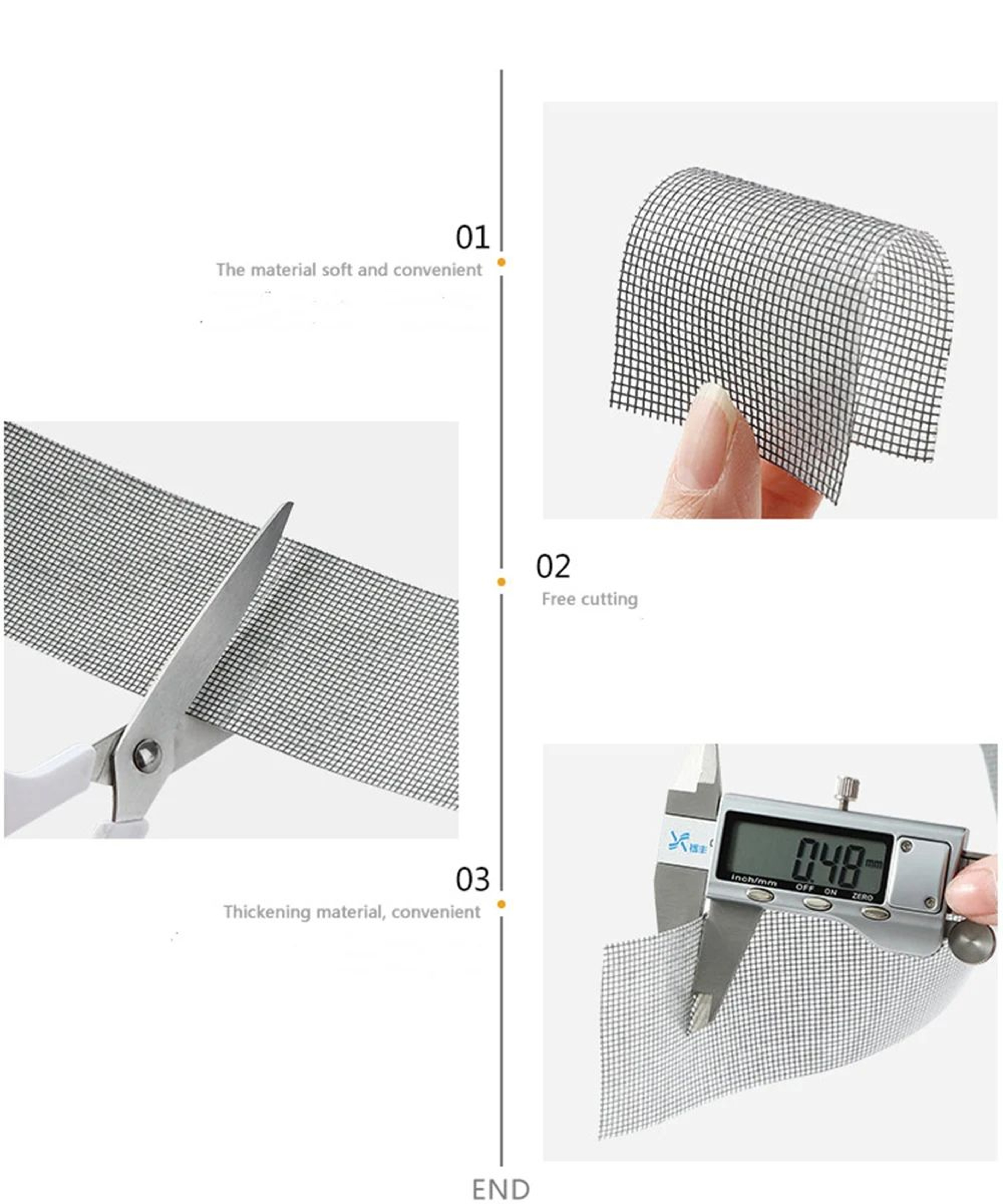 Waterproof Window Screen Repair Tape Mesh Patch 9