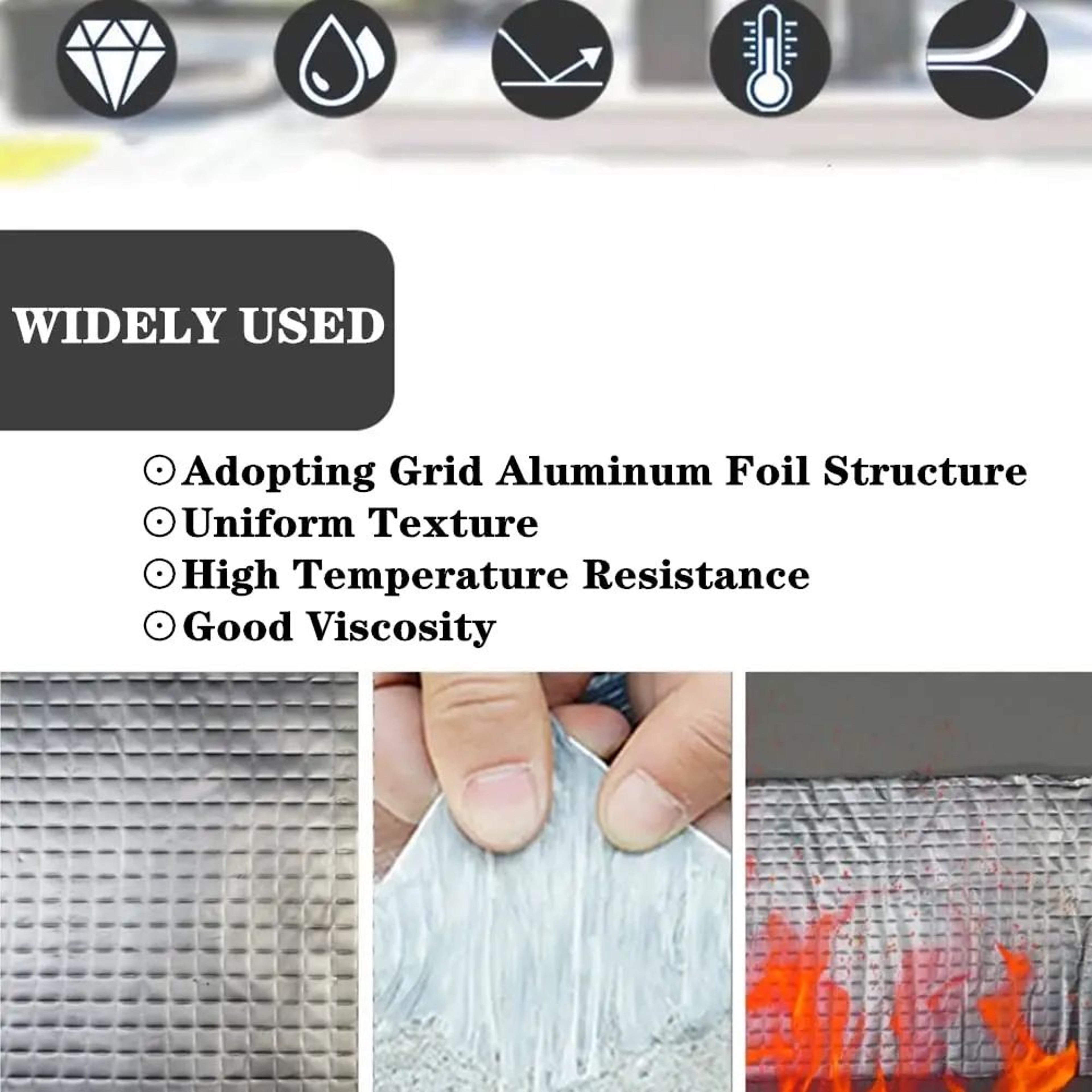 Waterproof Aluminum Foil Butyl Repair Tape 2