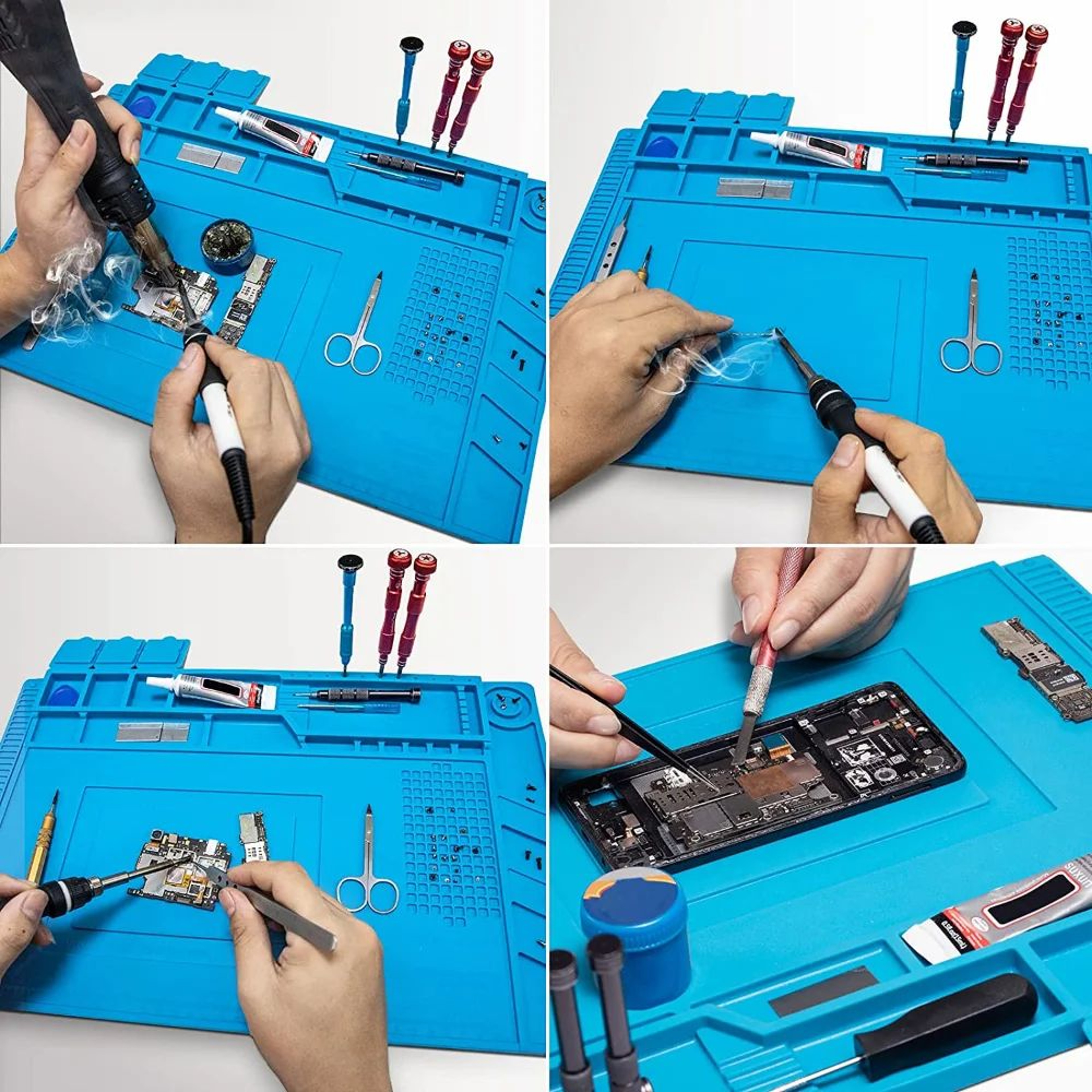 Heat Resistant Silicone Soldering Work Mat 13
