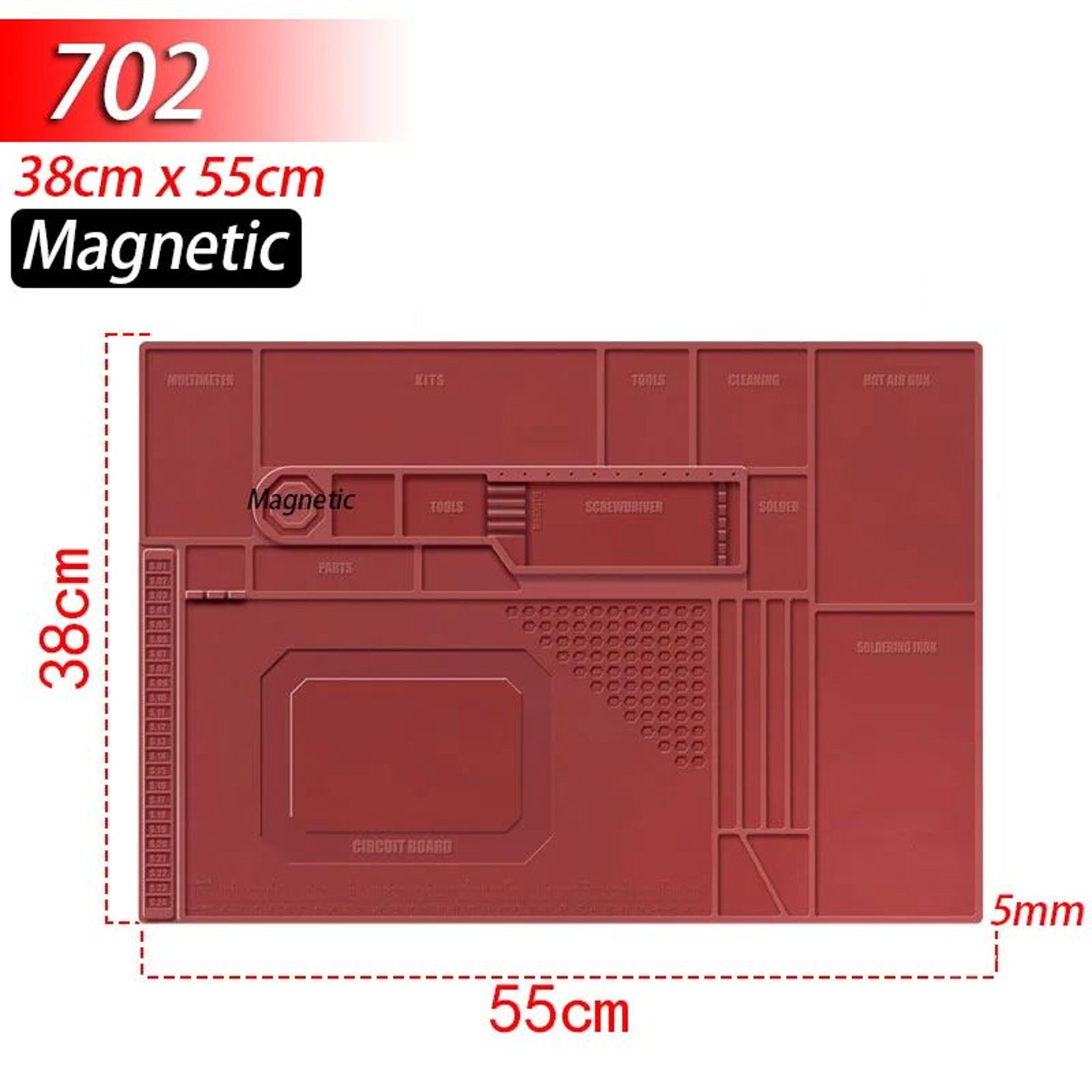 Heat Resistant Silicone Soldering Work Mat 16