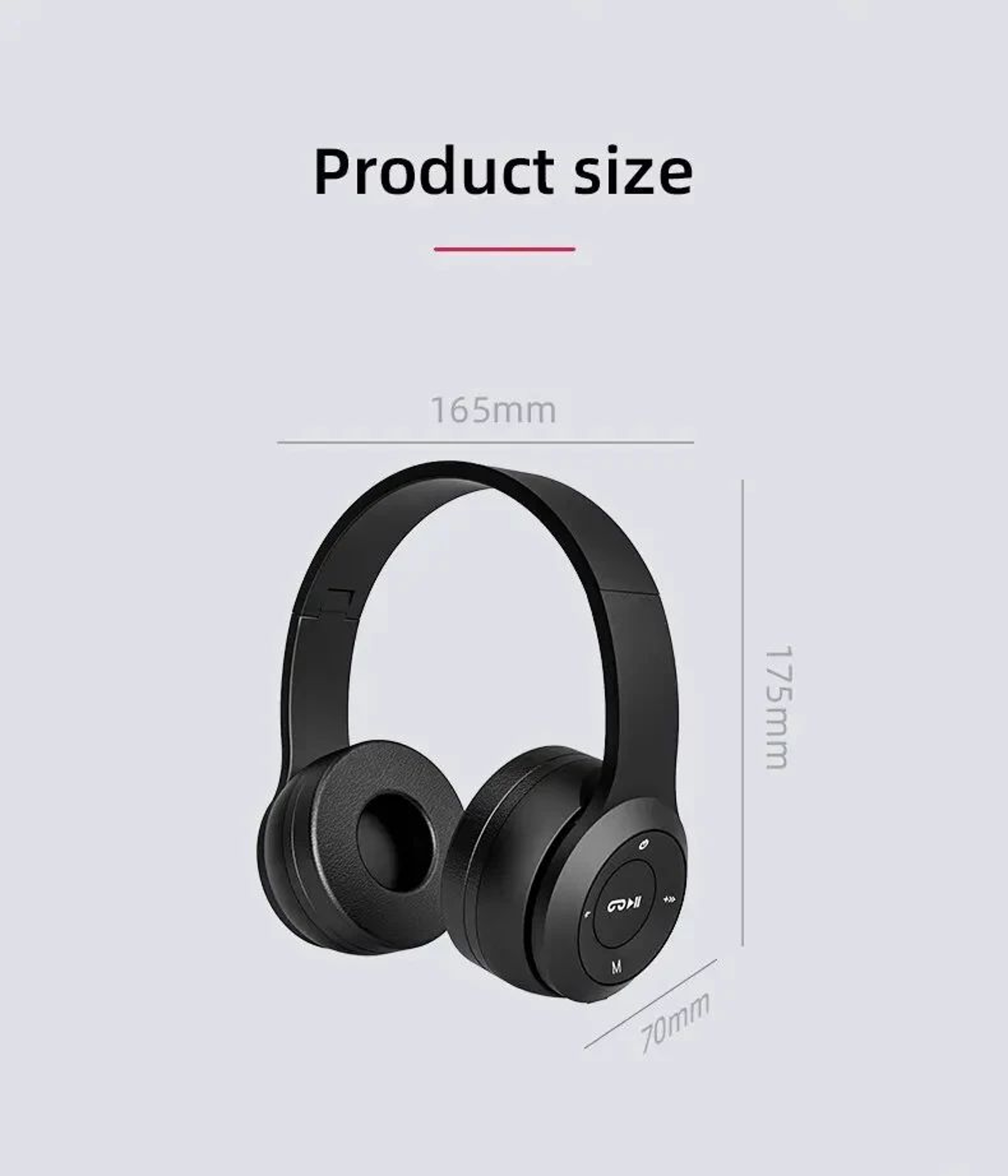 Wireless Bluetooth Noise Canceling Headphones P47 12