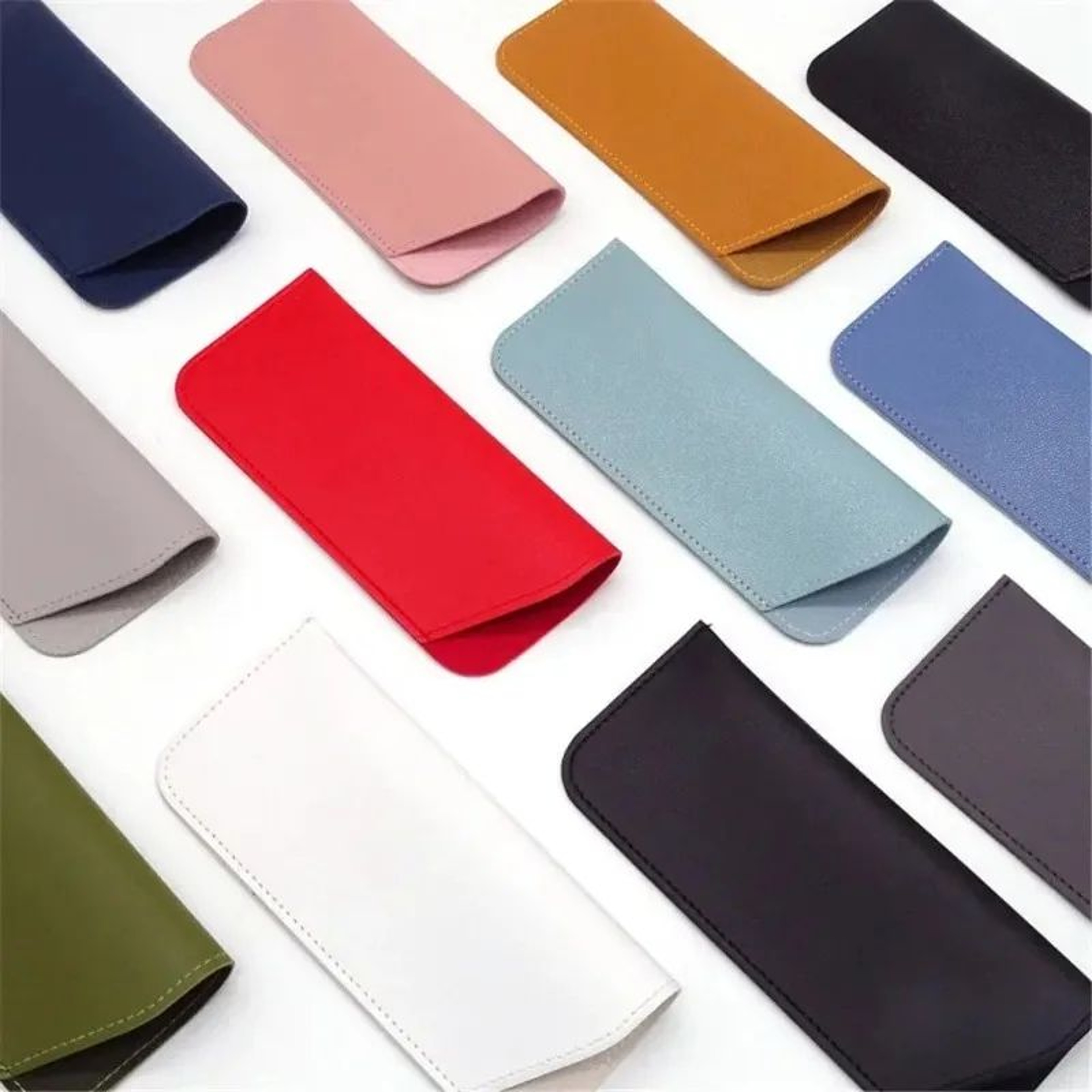 PU Leather Glasses Protective Pouch Case 0