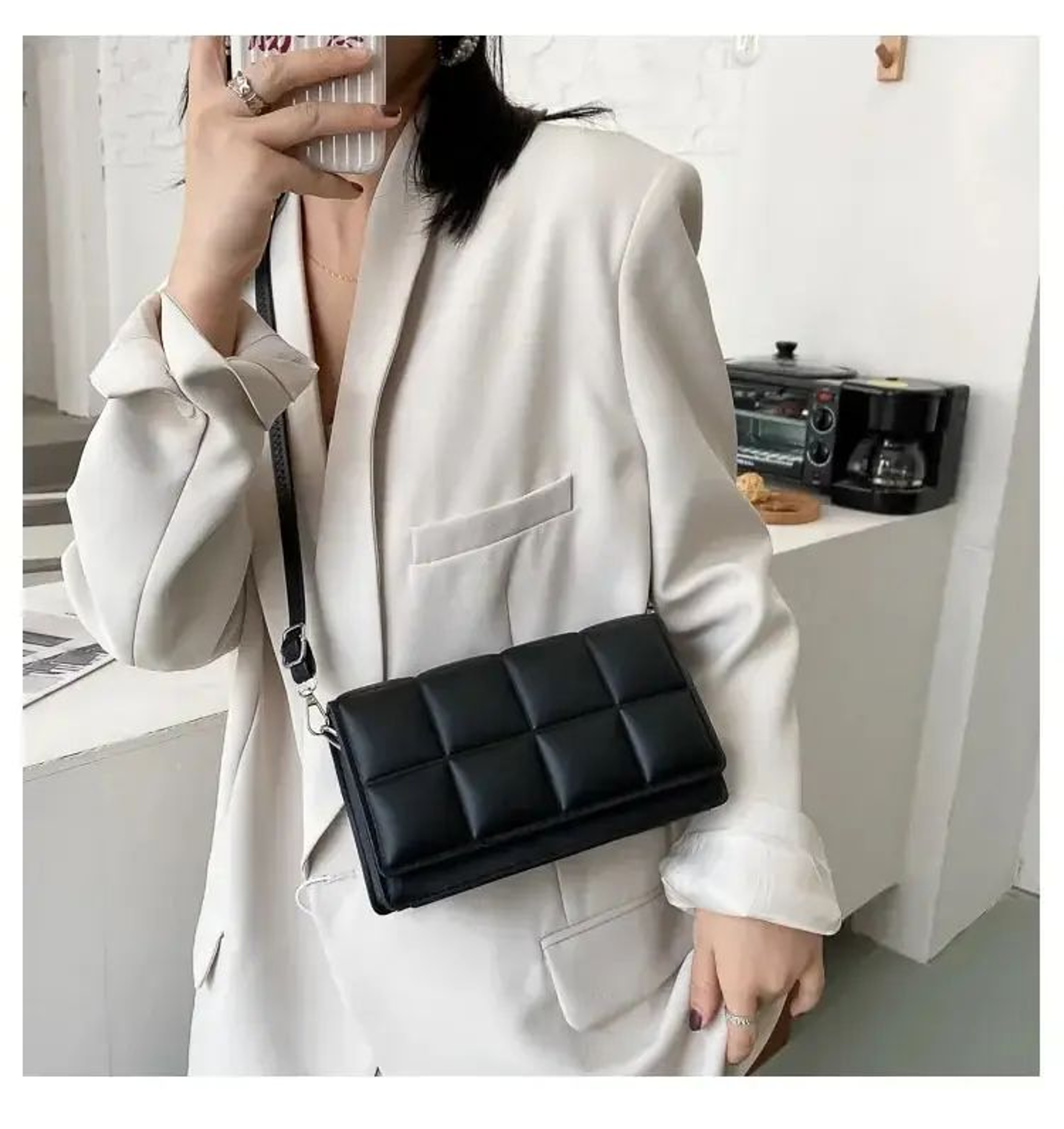 Women PU Leather Shoulder Handbag 12