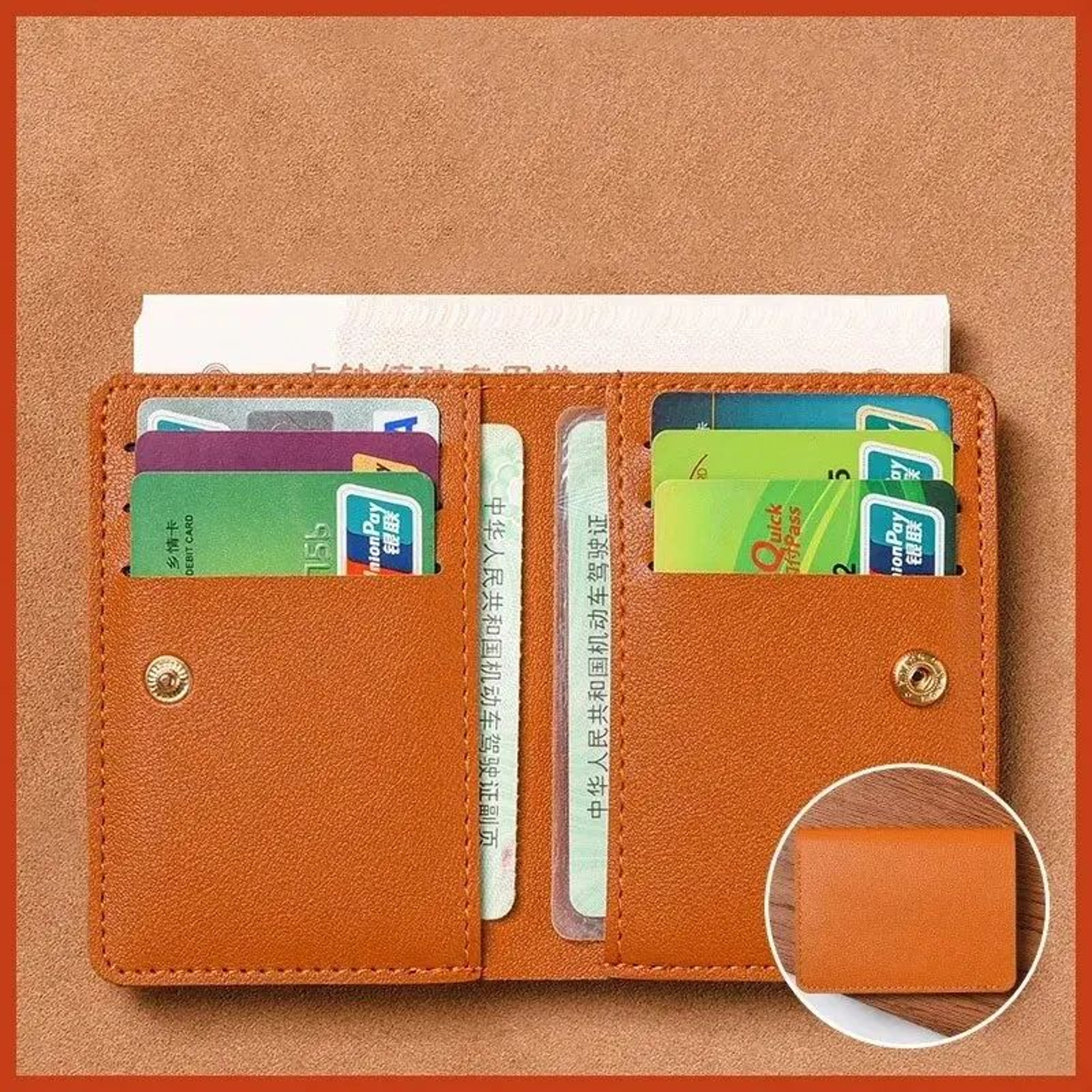 Slim PU Leather Wallet 12