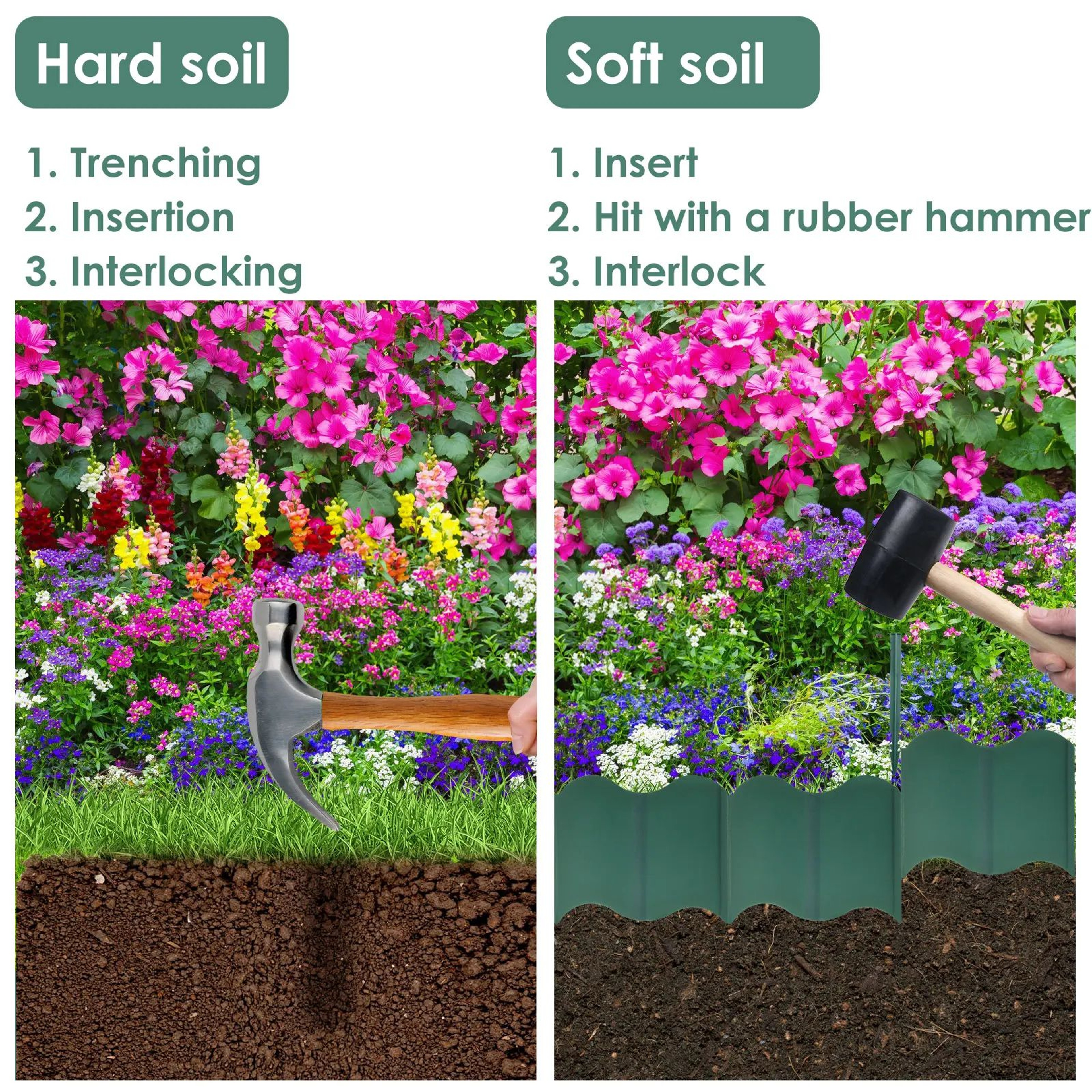 Garden Lawn Edging Fence Border 9