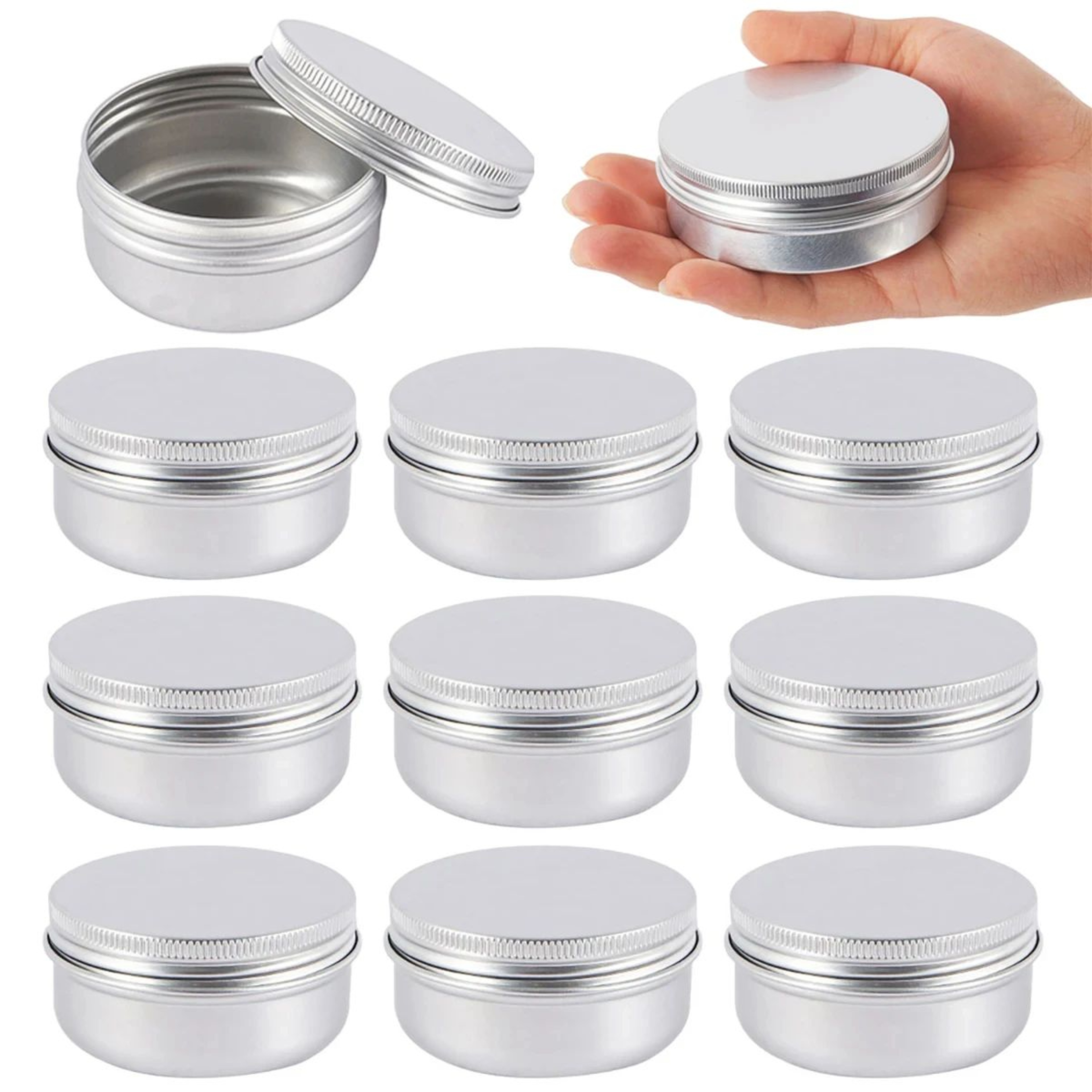 Refillable Aluminum Tin Container Set 0