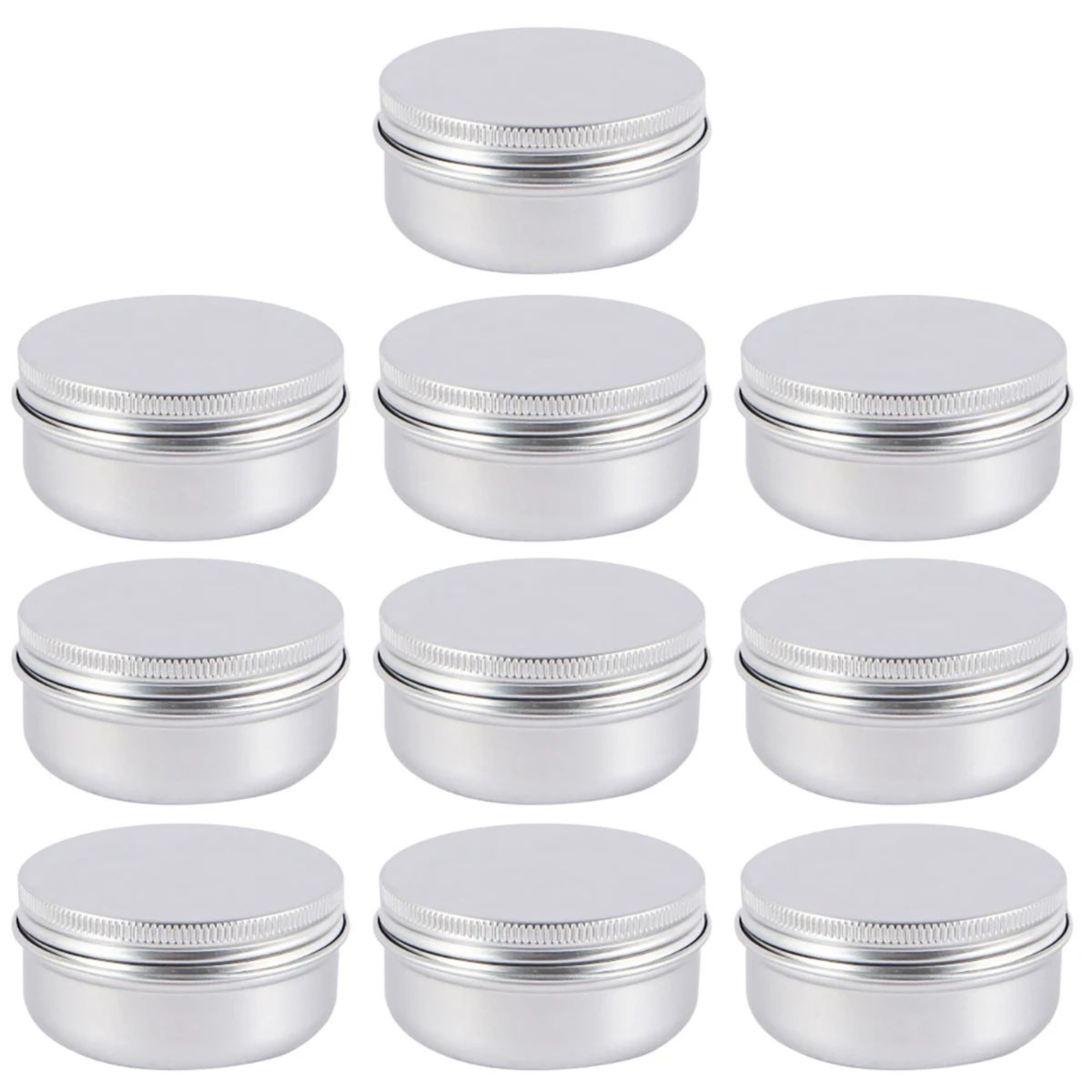 Refillable Aluminum Tin Container Set 4