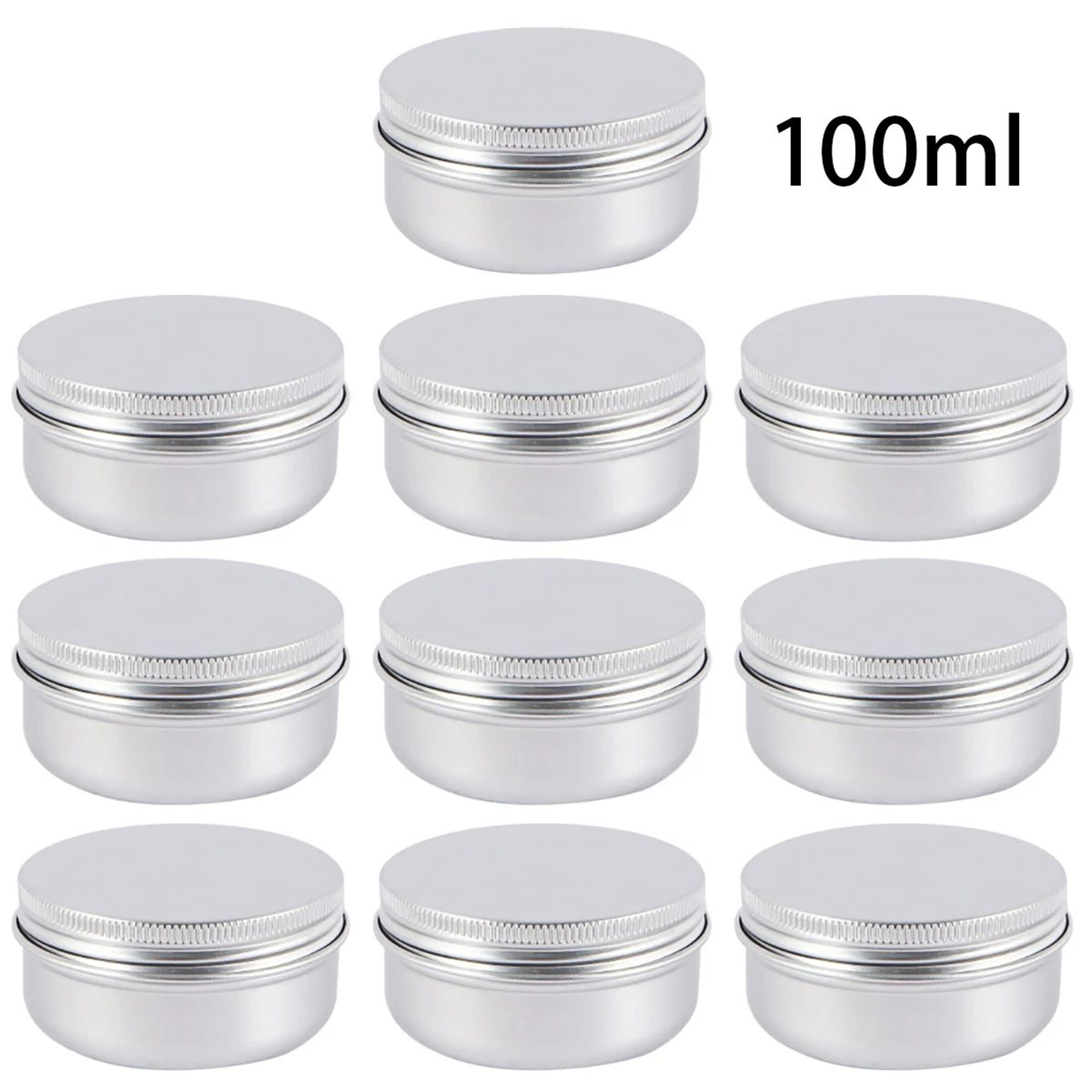 Refillable Aluminum Tin Container Set 9