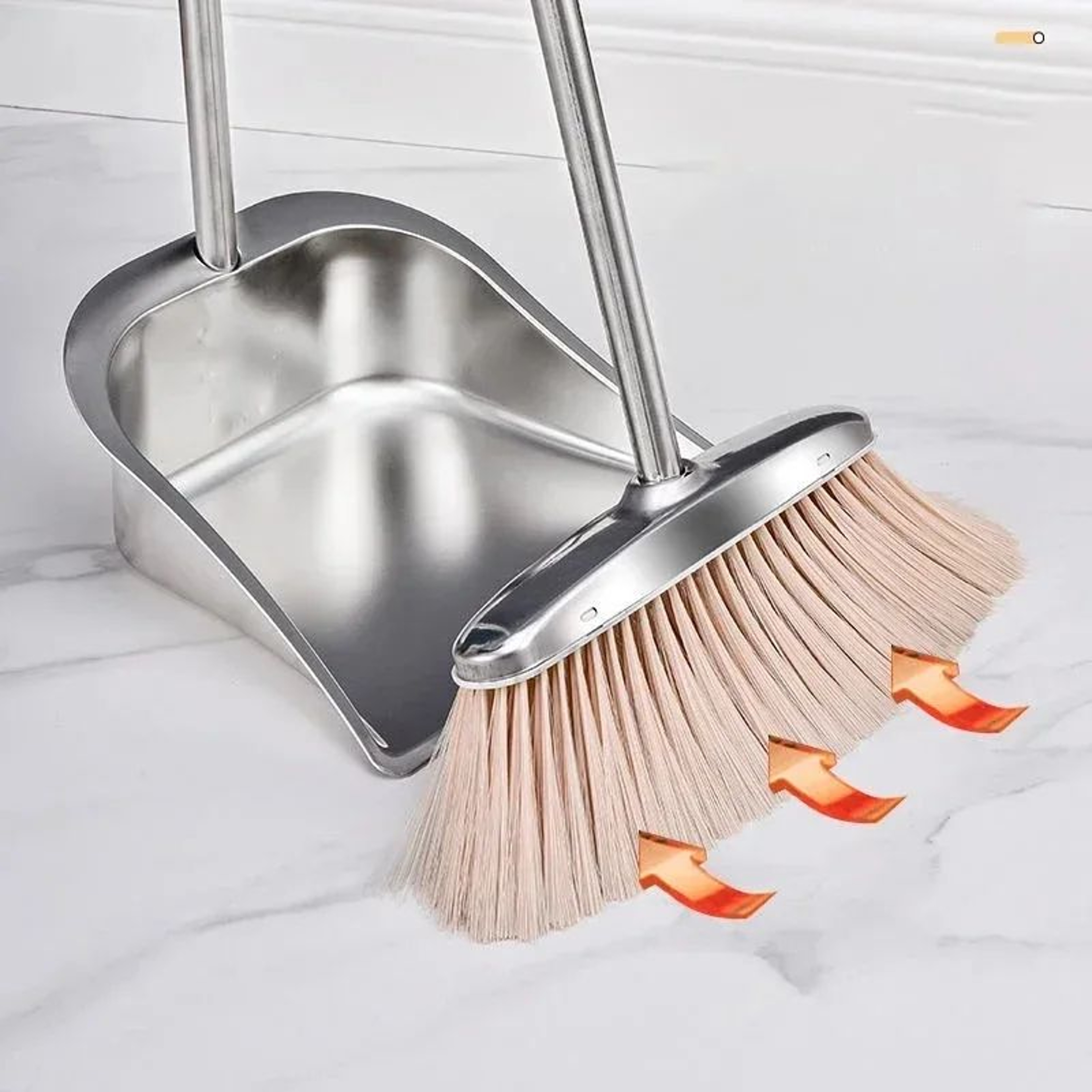 Stainless Steel Broom And Dustpan Set 0