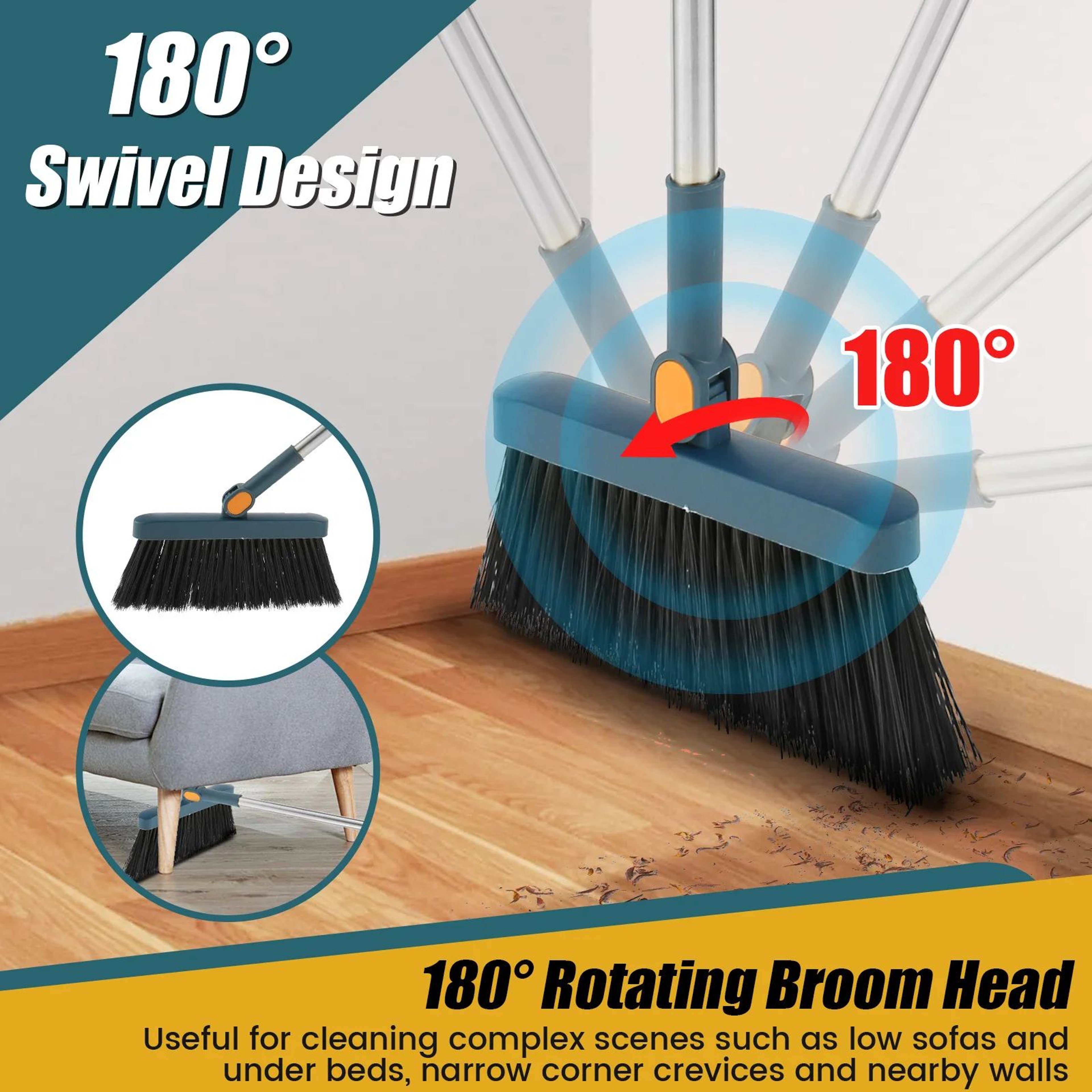 Stainless Steel Broom And Dustpan Set 7