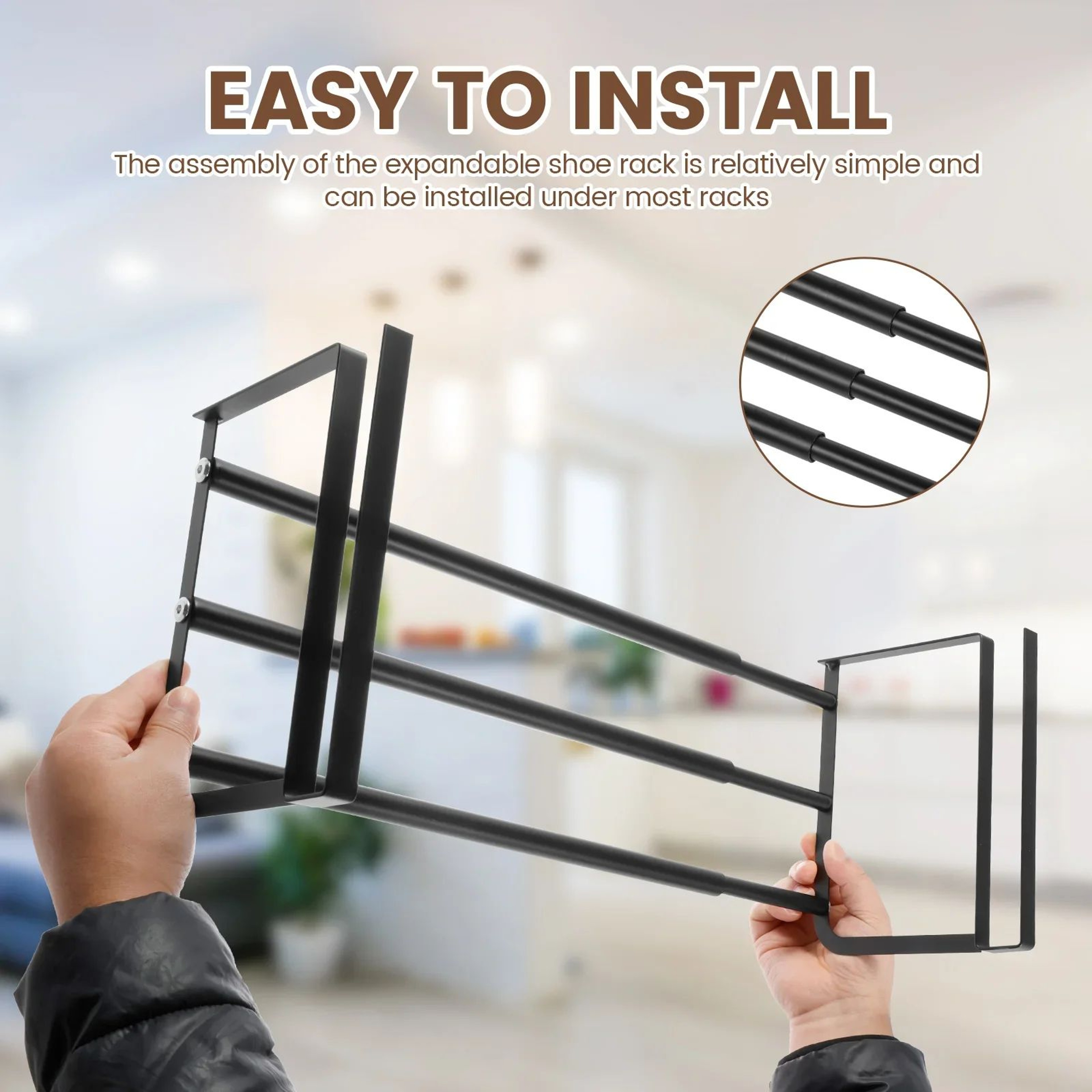 Adjustable Hanging Shoe Storage Rack 4