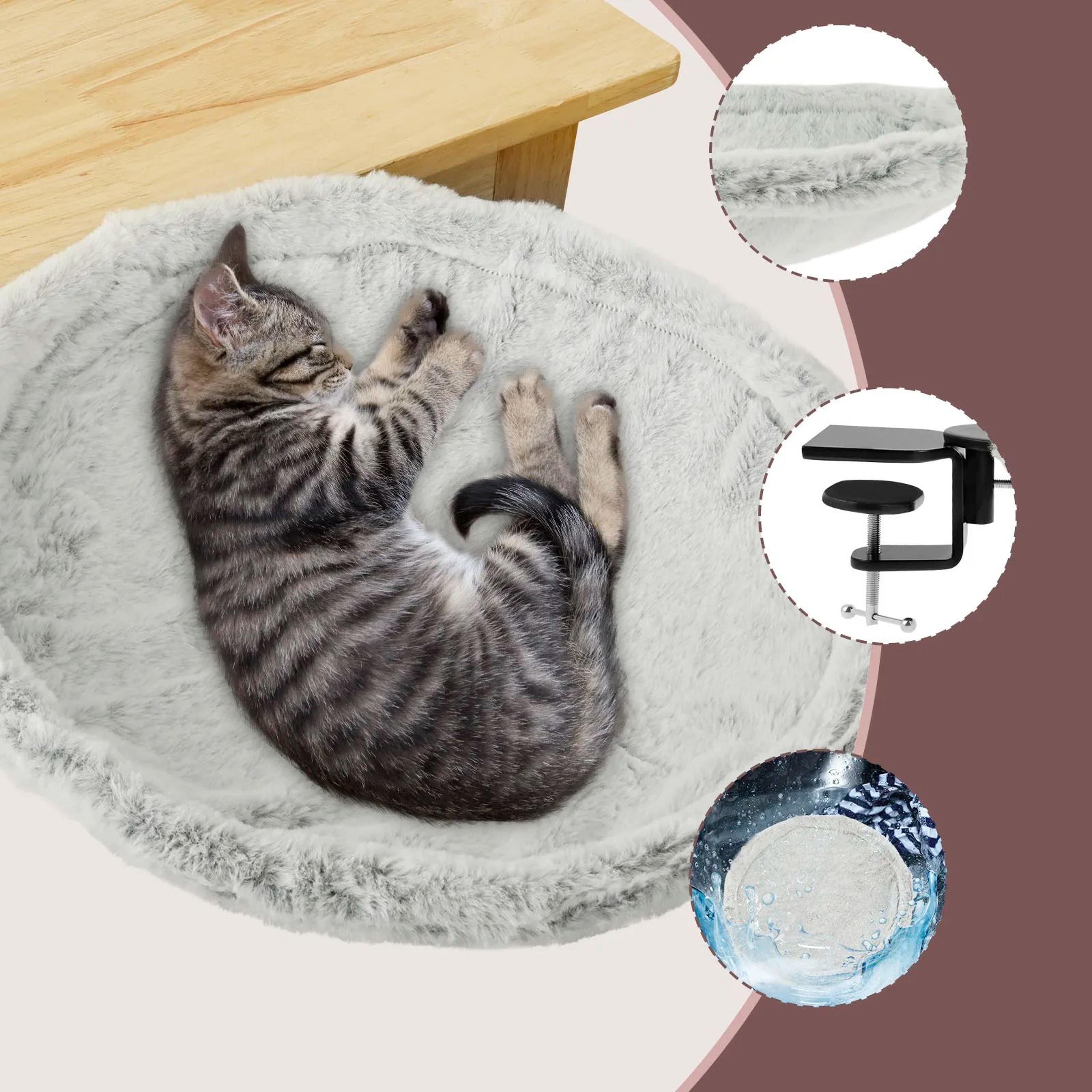 Desk Mounted Cat Hammock Bed 6