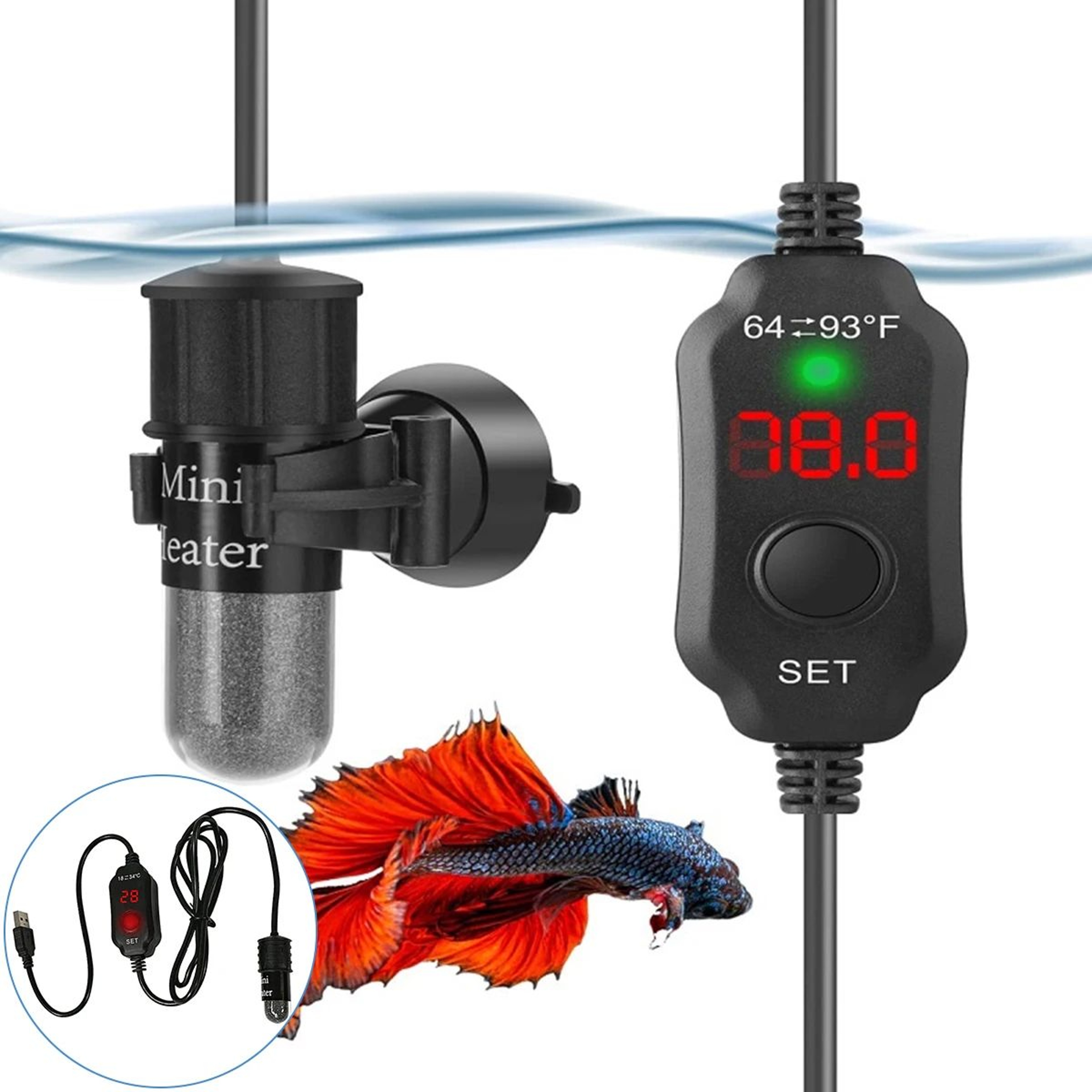 USB Digital Aquarium Heater 10W 2