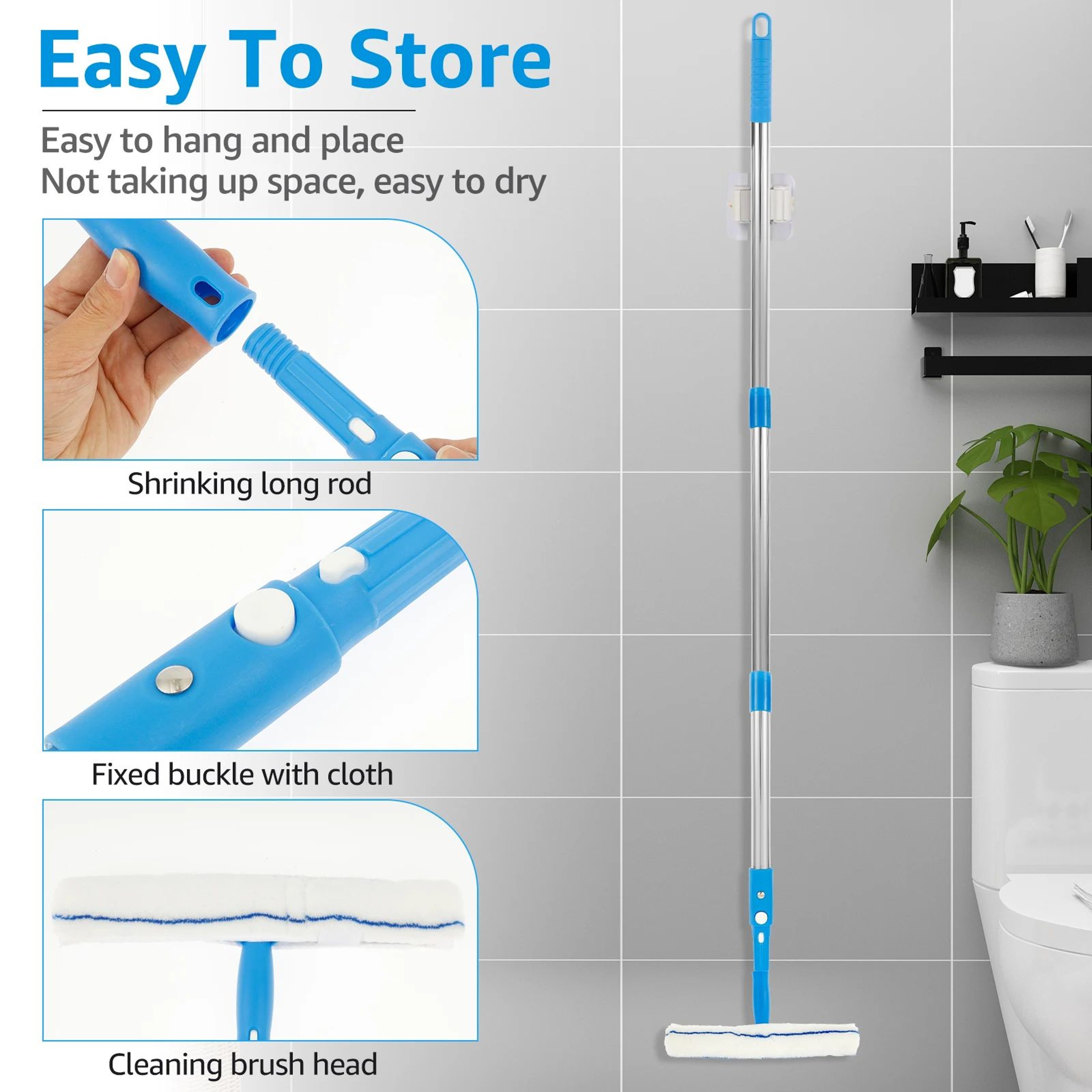 Extendable Window Cleaning Squeegee Kit 3