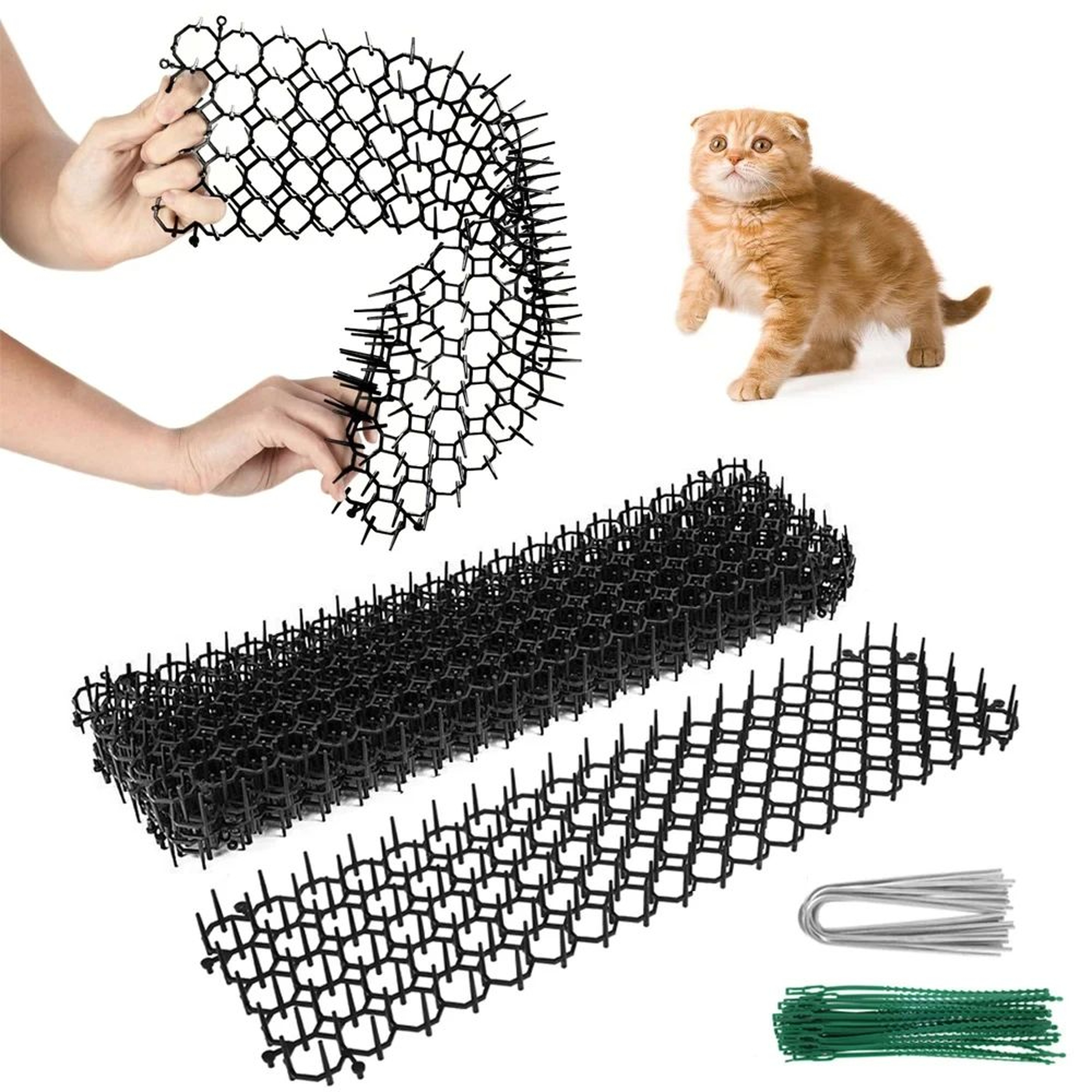 Garden Cat Deterrent Prickle Mat Set 0