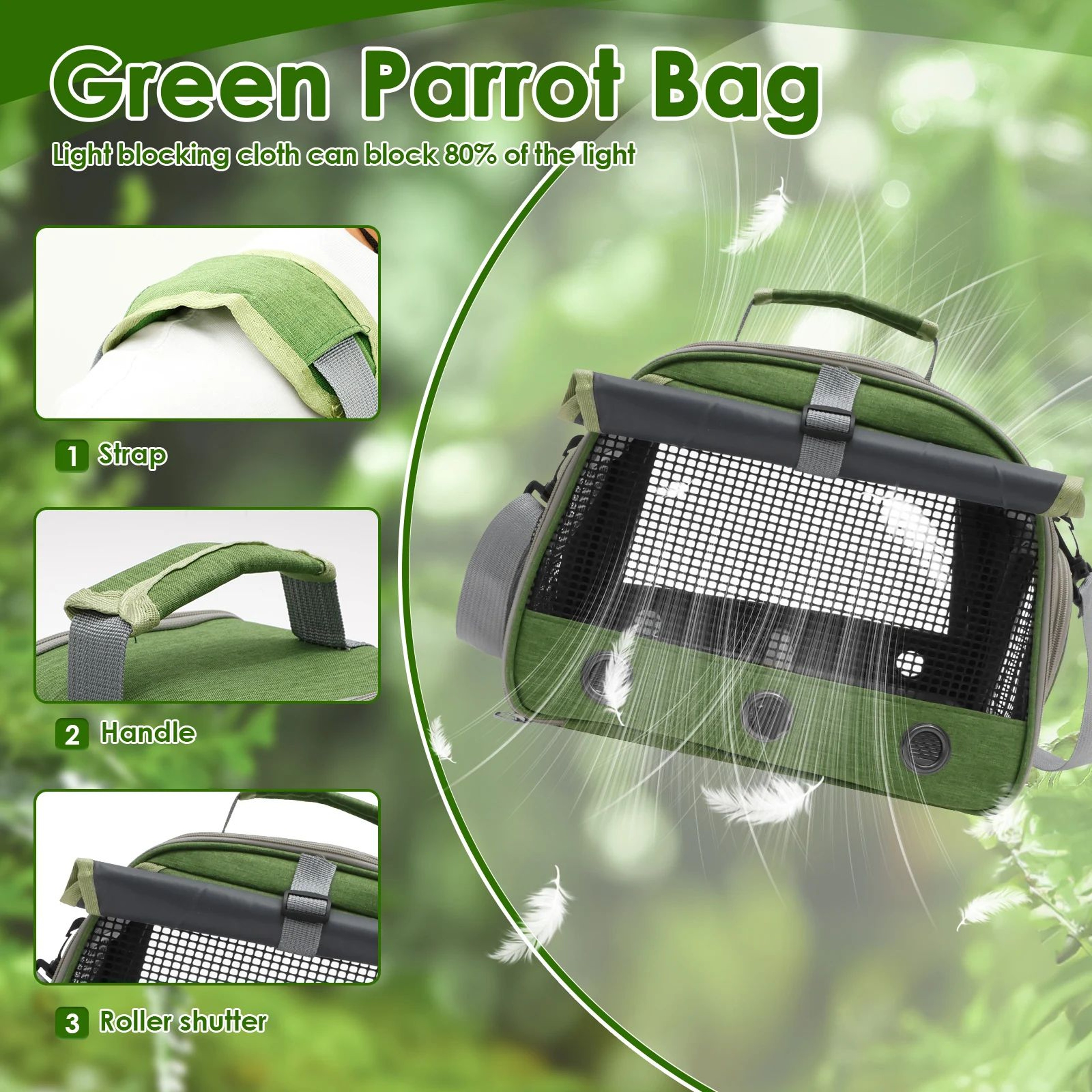Portable Bird Carrier Backpack 3