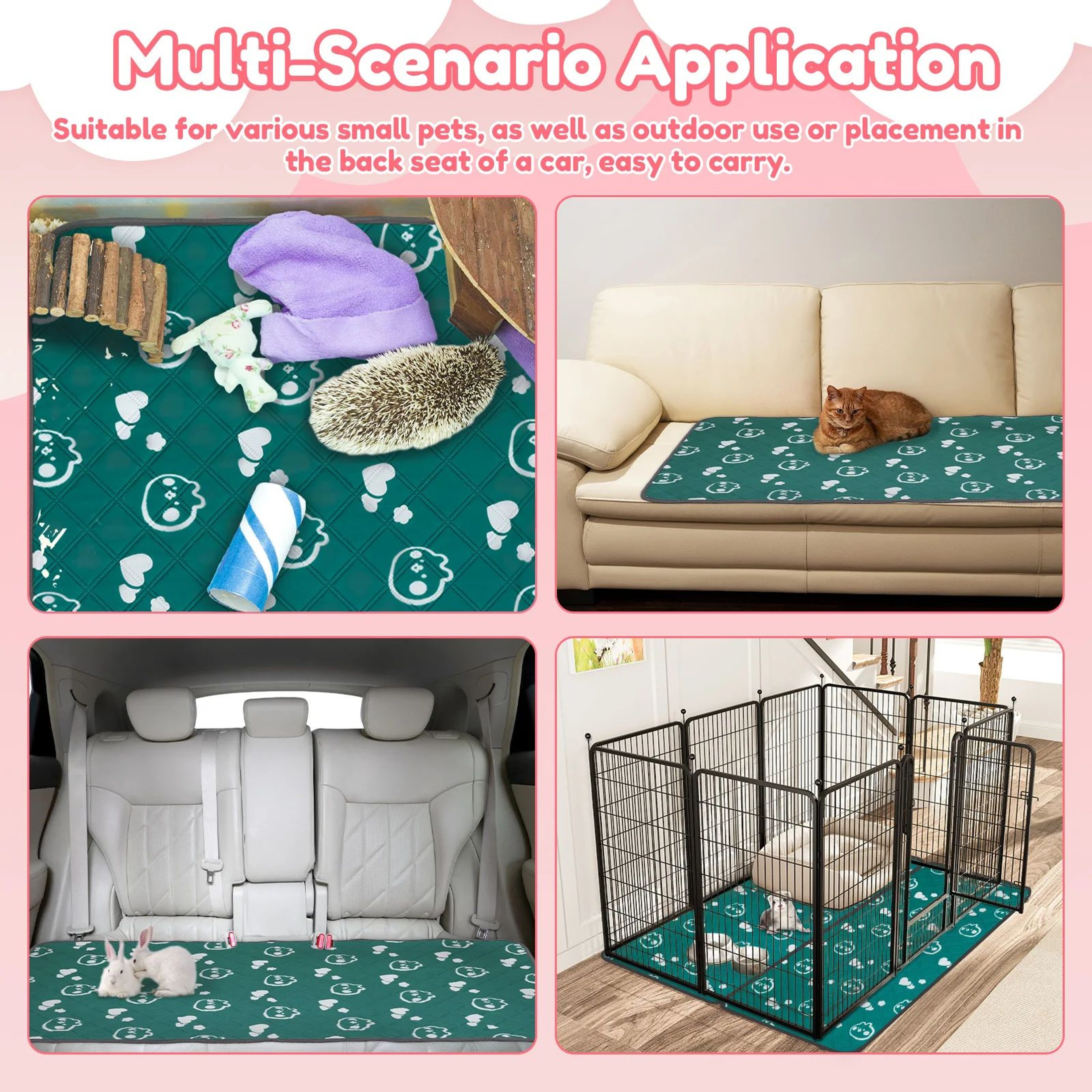 Washable Pet Cage Liner Mat 12