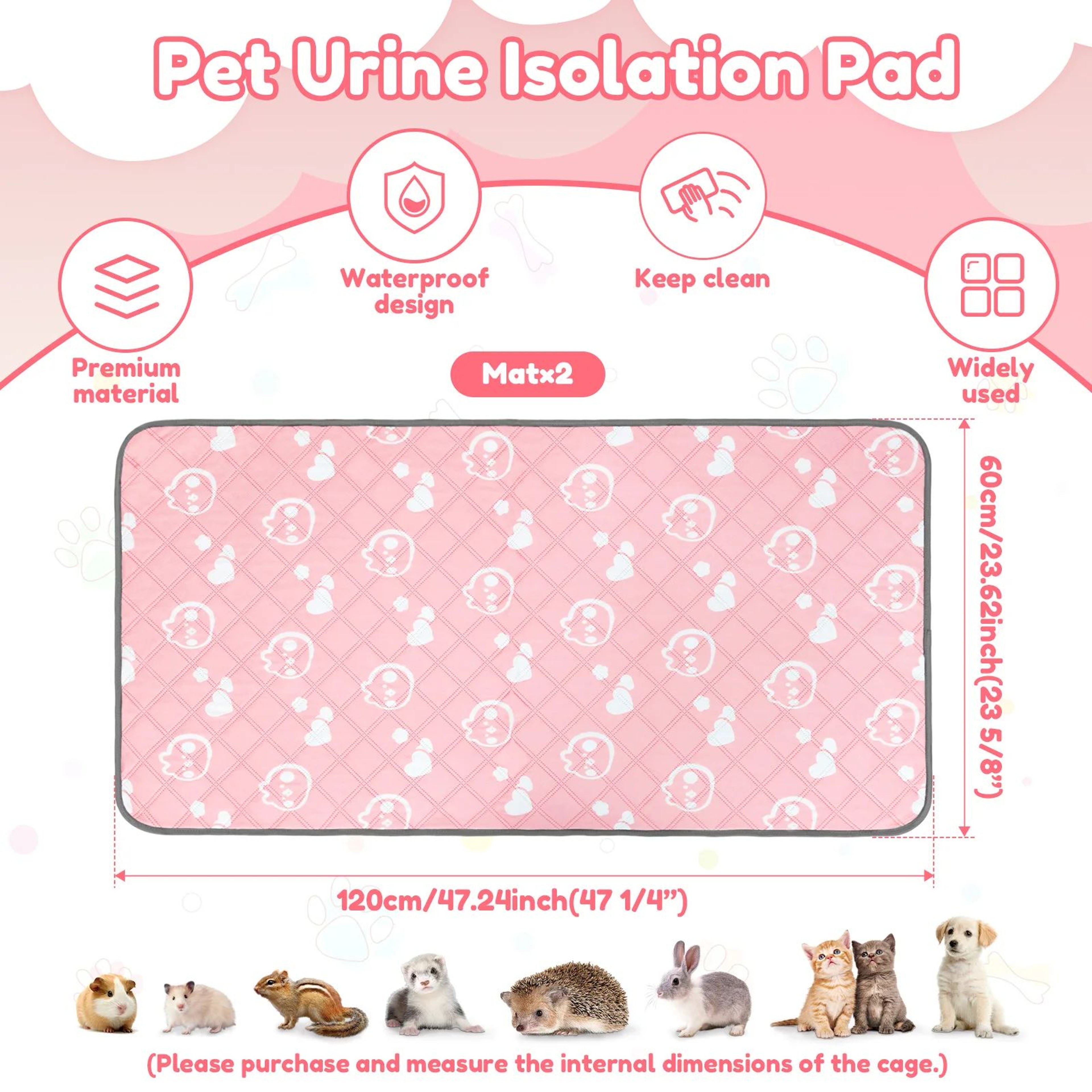 Washable Pet Cage Liner Mat 7