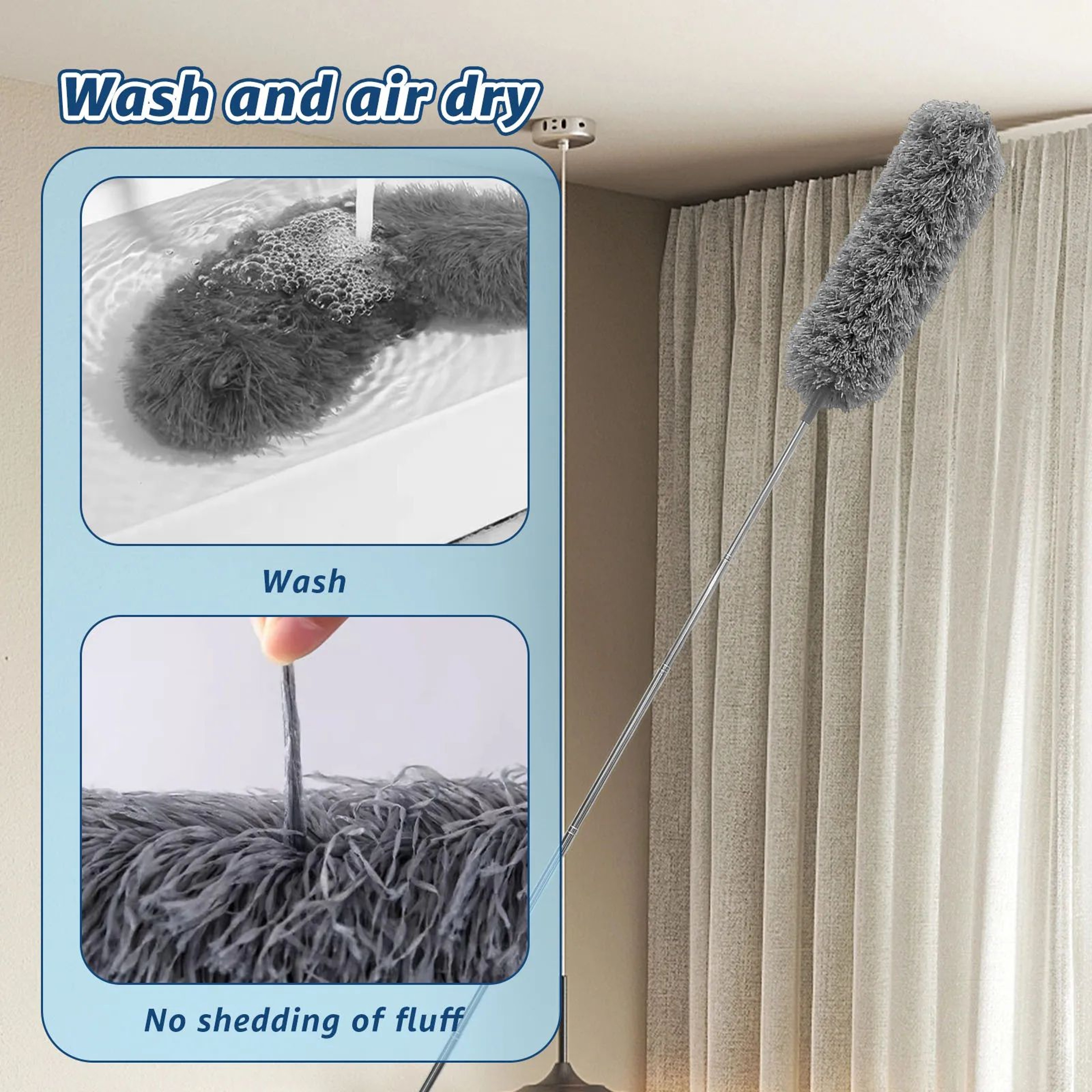 Telescopic Microfiber Duster Brush 3
