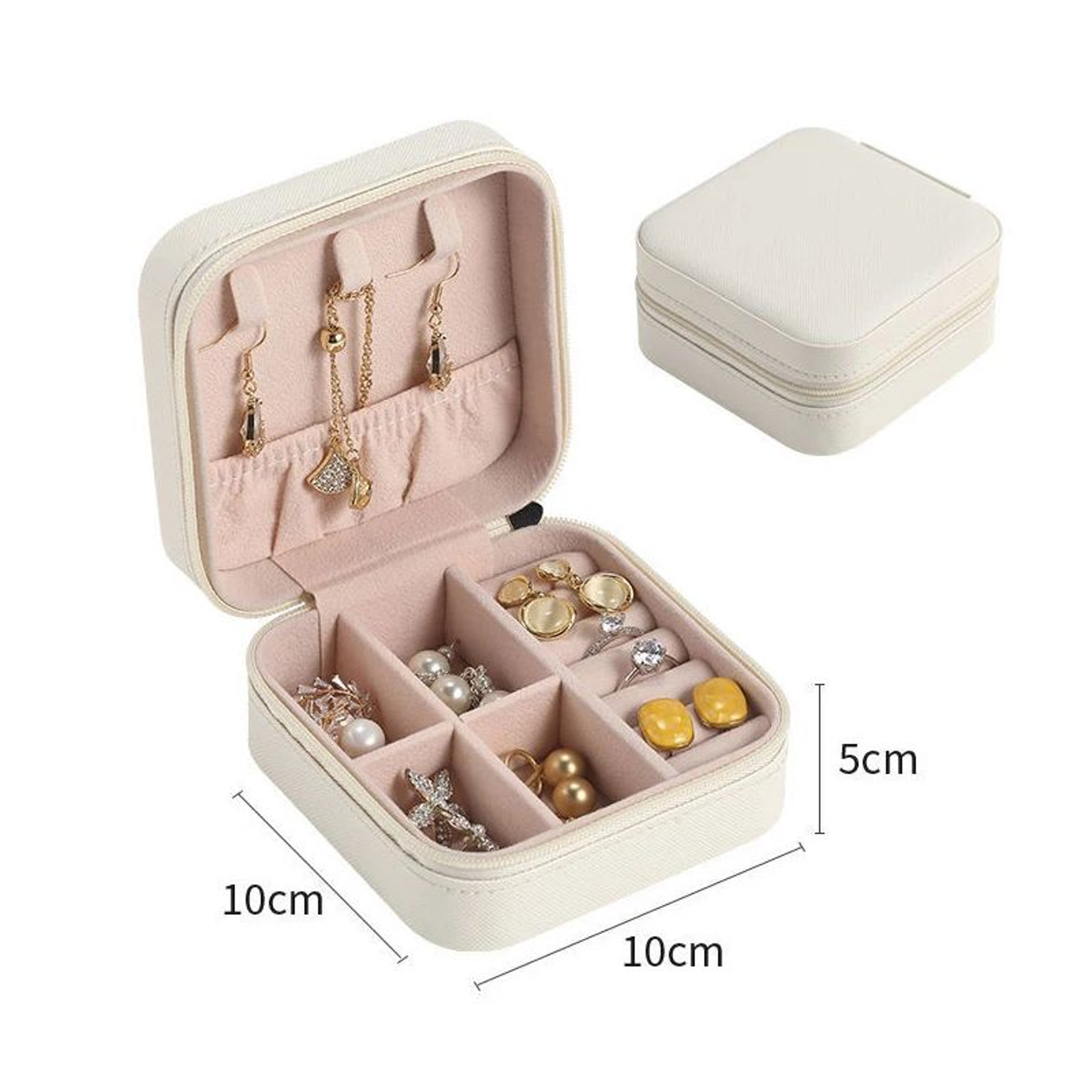 Double Layer Wooden Jewelry Box 13