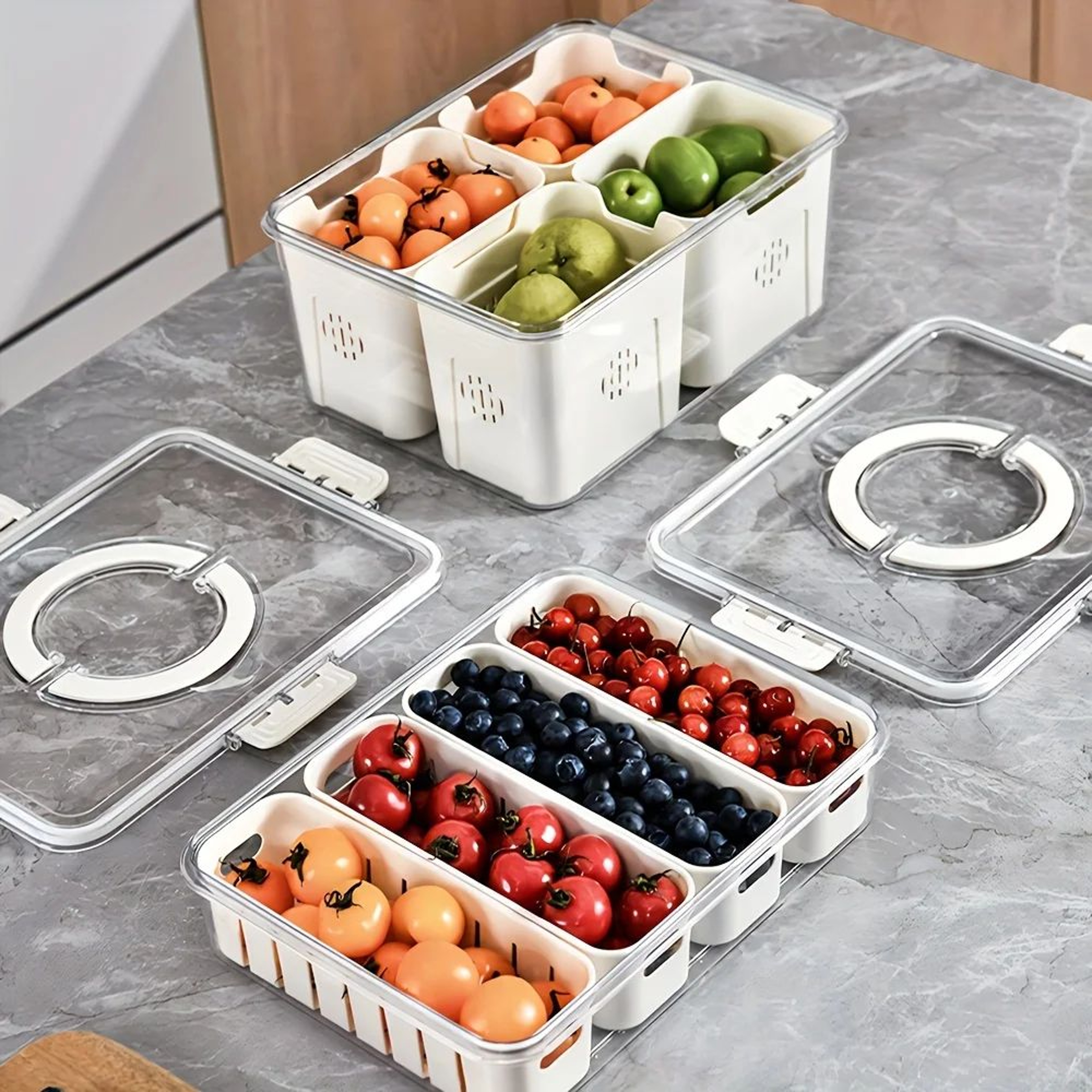 Portable Snack Tray With Handle 1