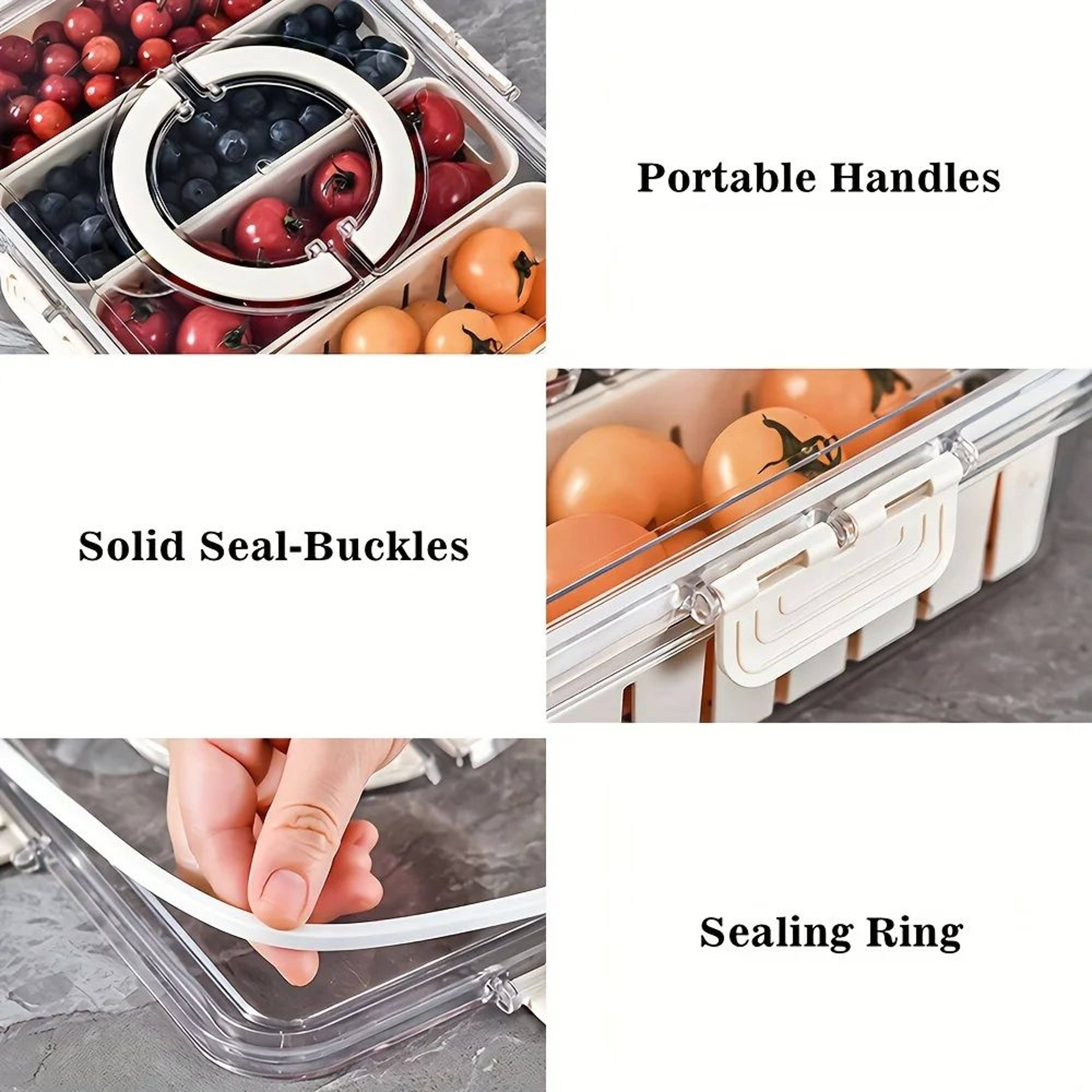 Portable Snack Tray With Handle 4
