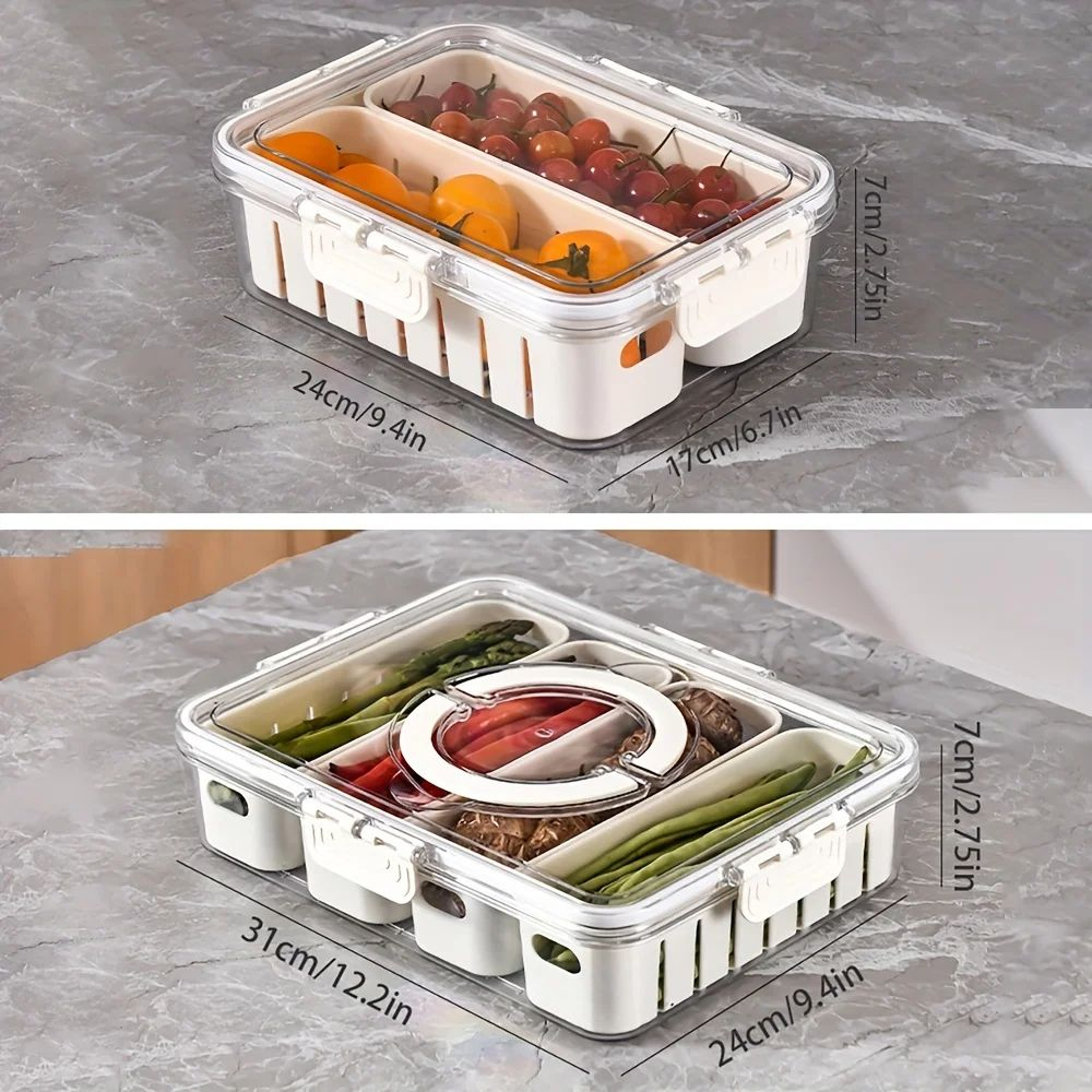 Portable Snack Tray With Handle 5