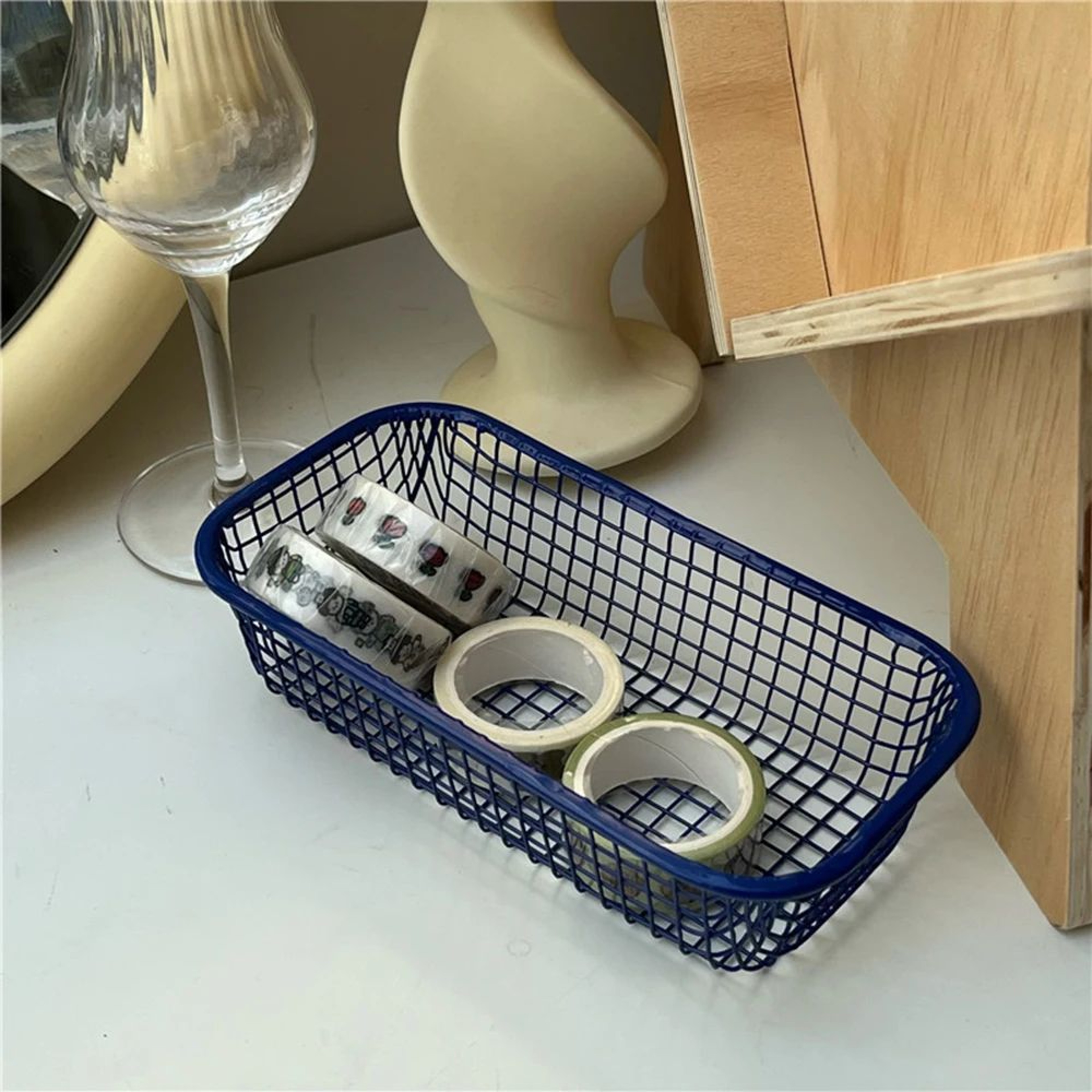 Metal Desktop Storage Basket 14