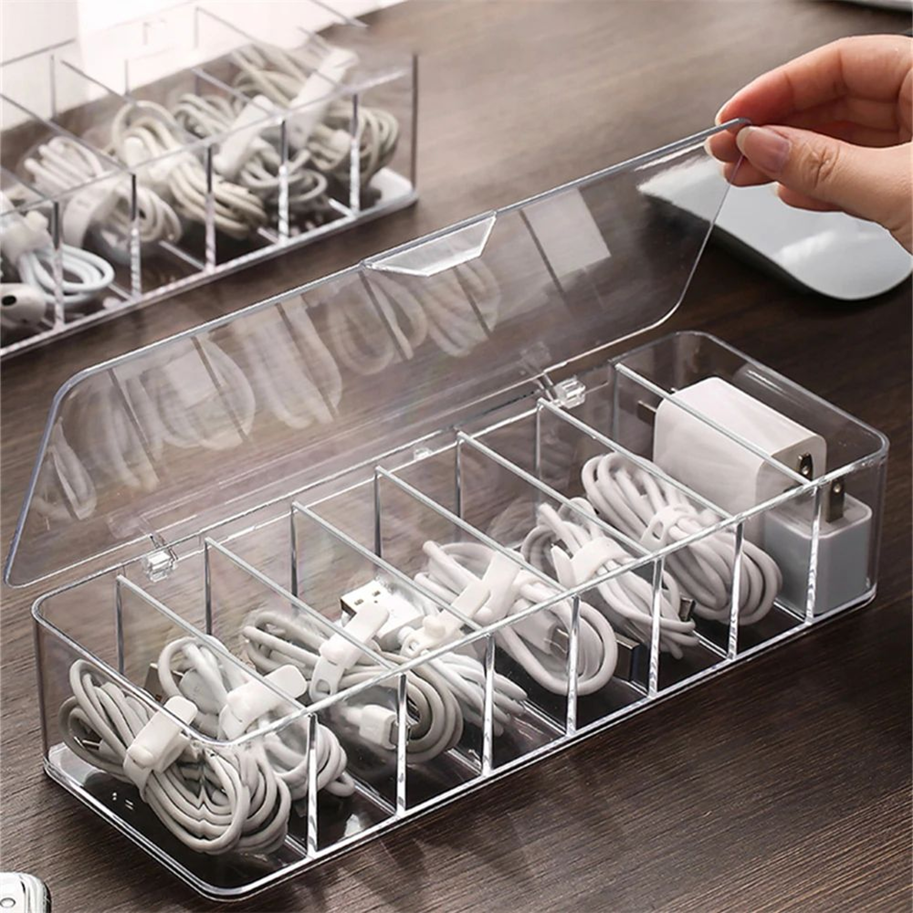 Transparent Cable Storage Box 6