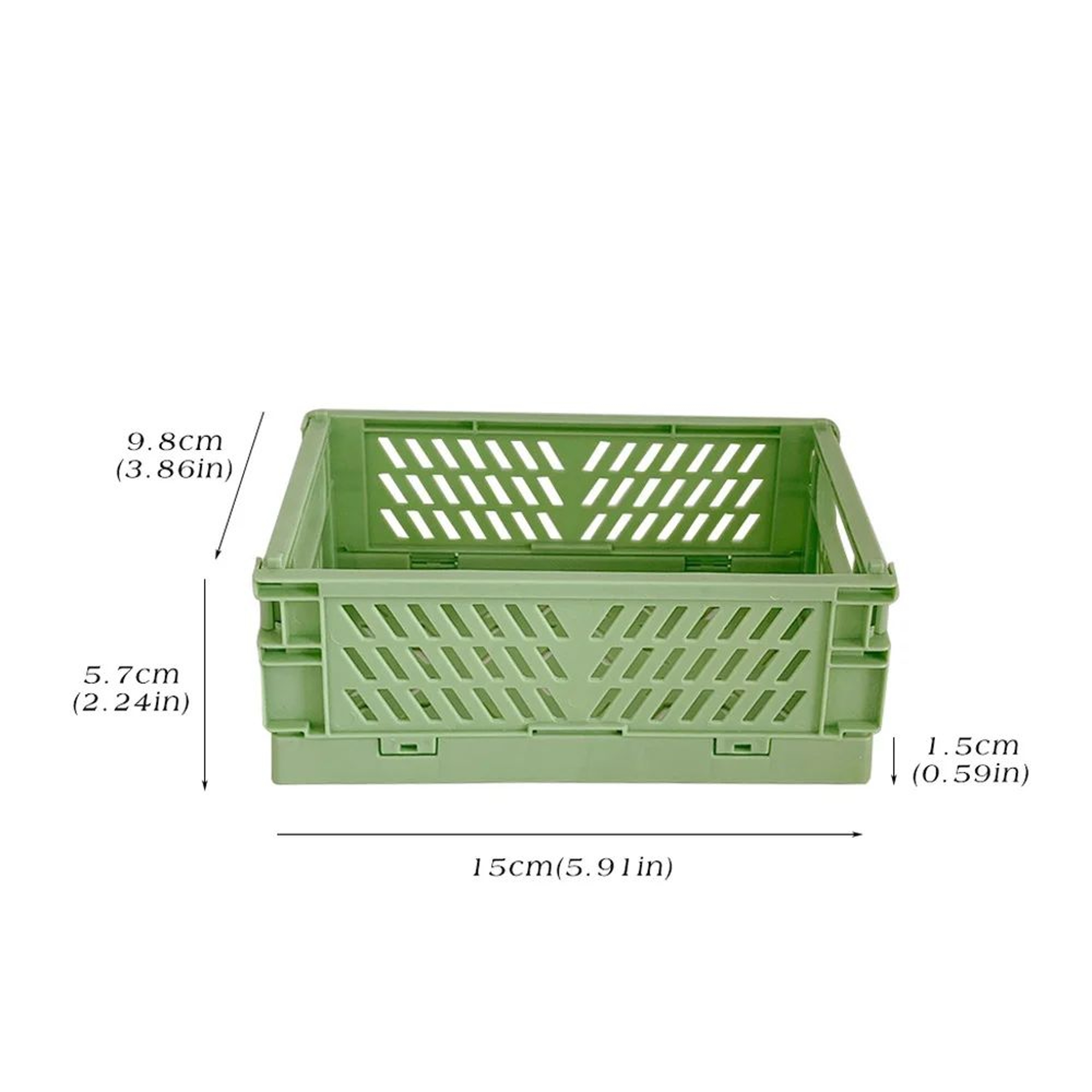 Mrpaper Stackable Foldable Plastic Stationery Holder Set 5