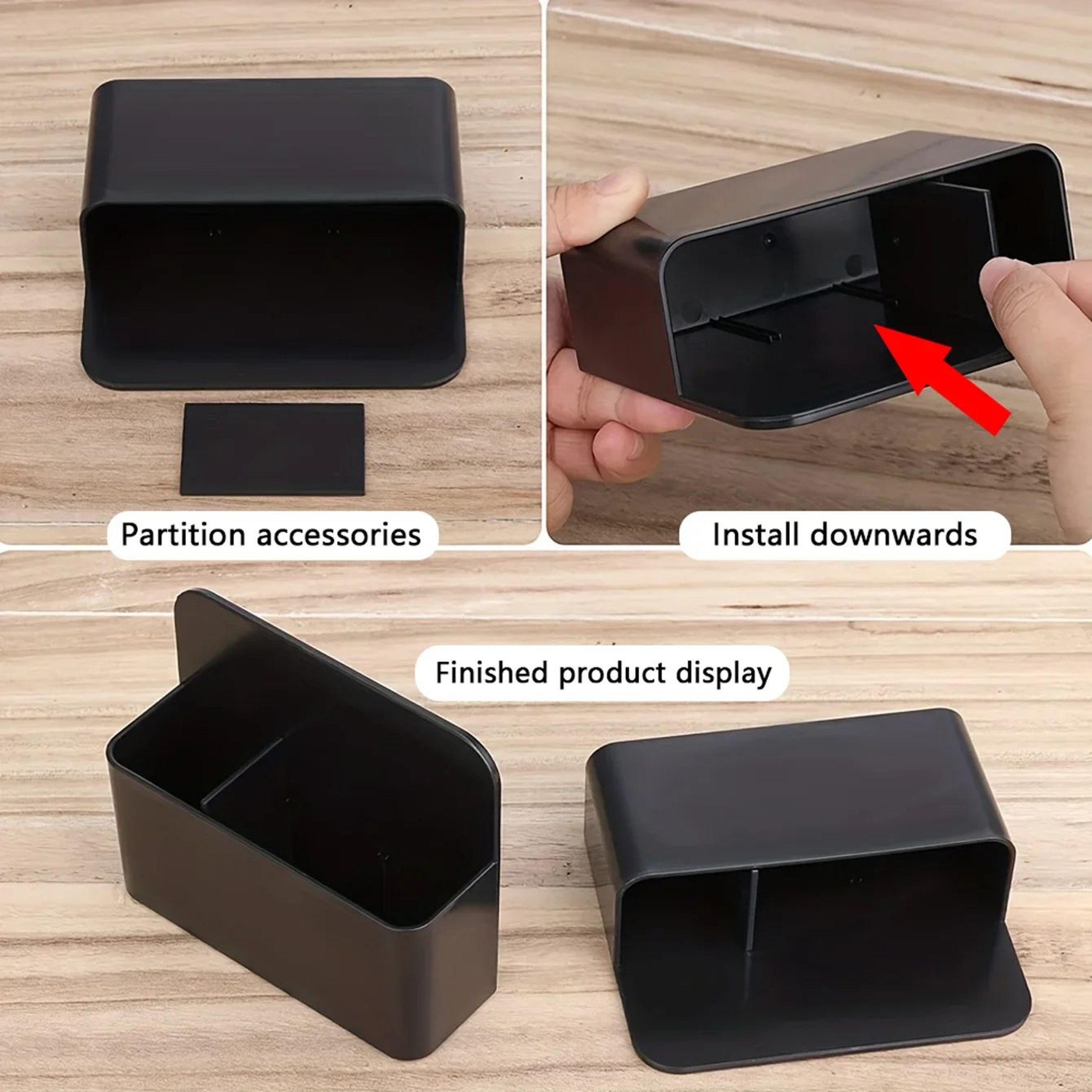 Magnetic Mini Pen And Chalk Holder With MultiSection Storage 4