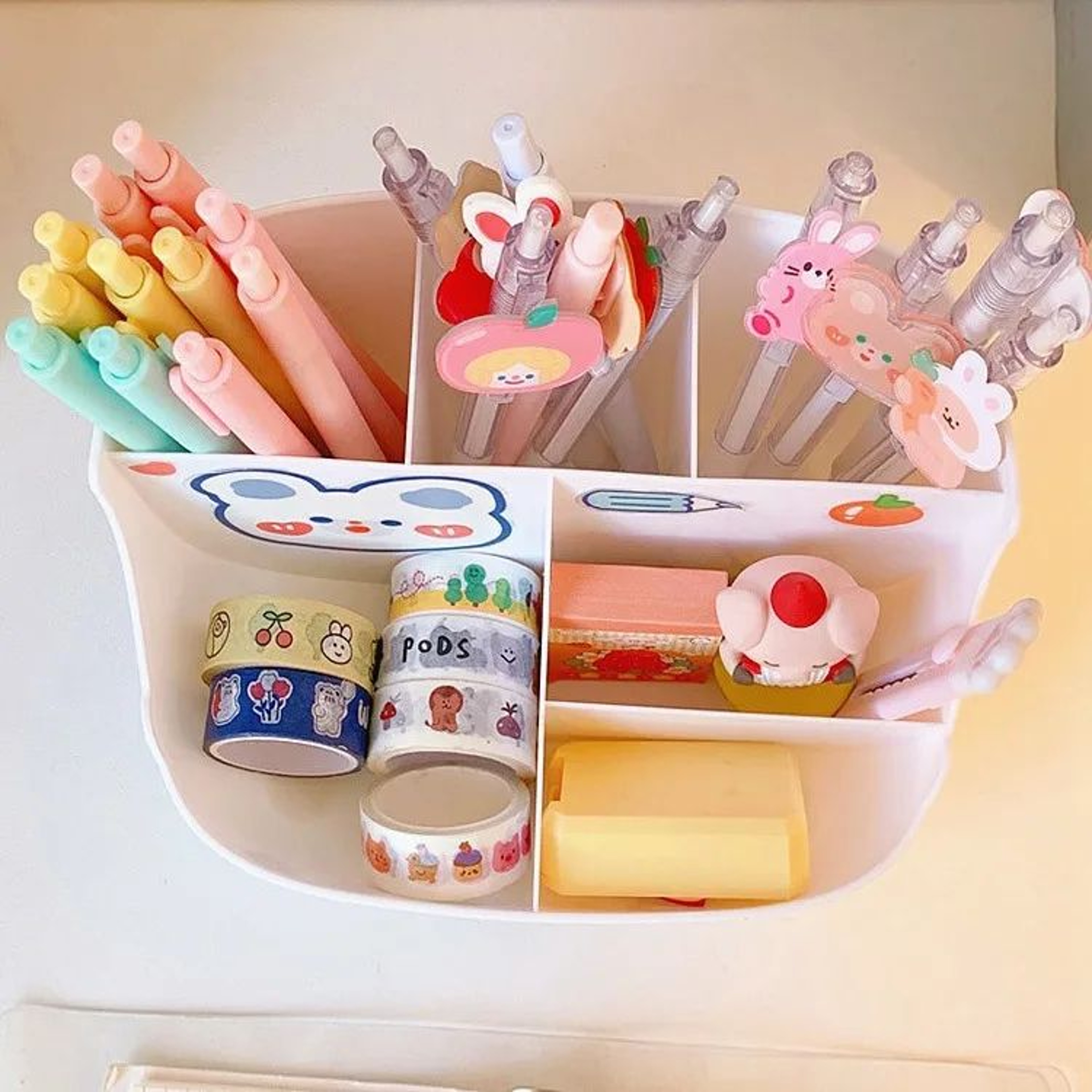 Cute Girl Heart Large Capacity Desktop Storage Box 3