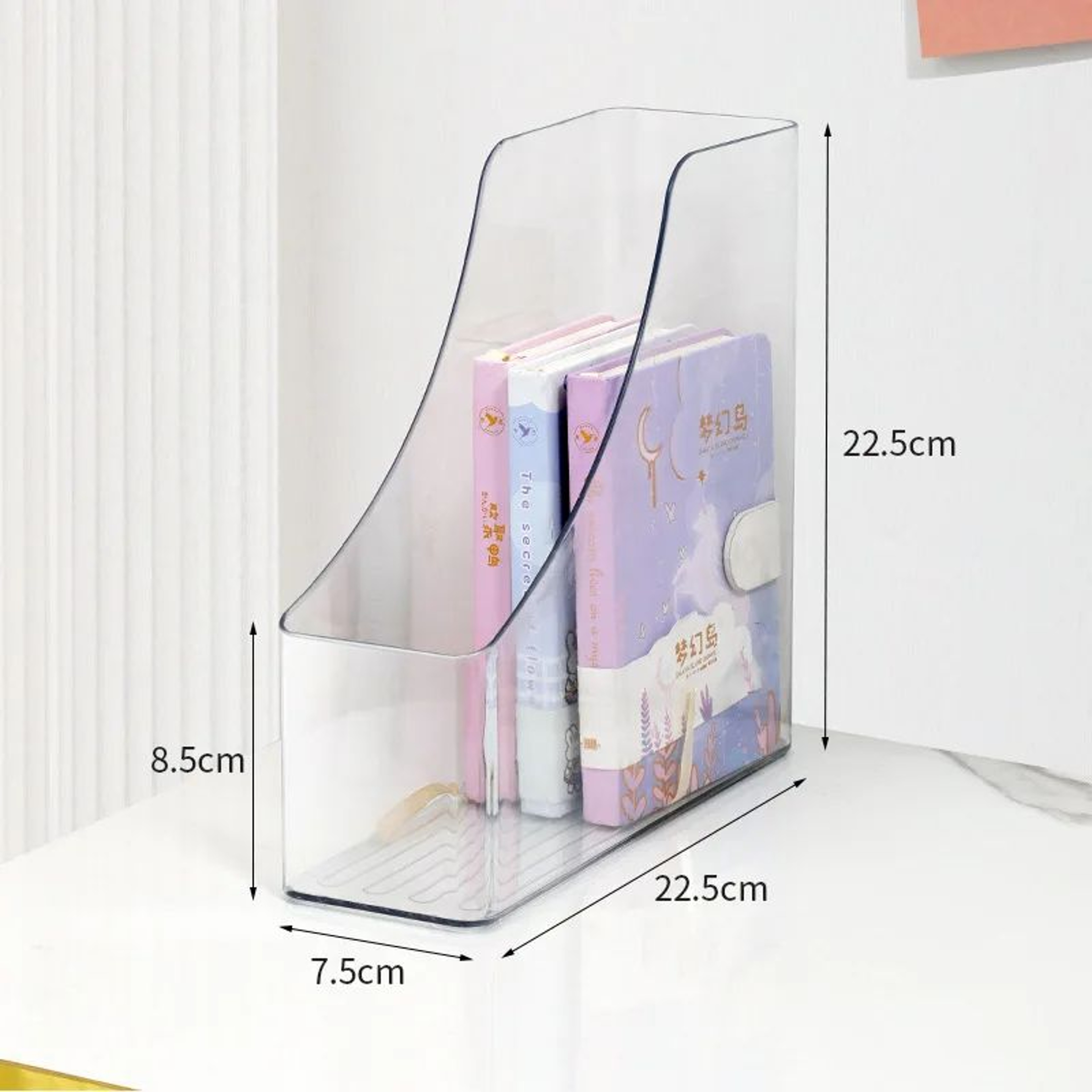 A4 Transparent Acrylic Vertical Desktop Organizer Shelf 5