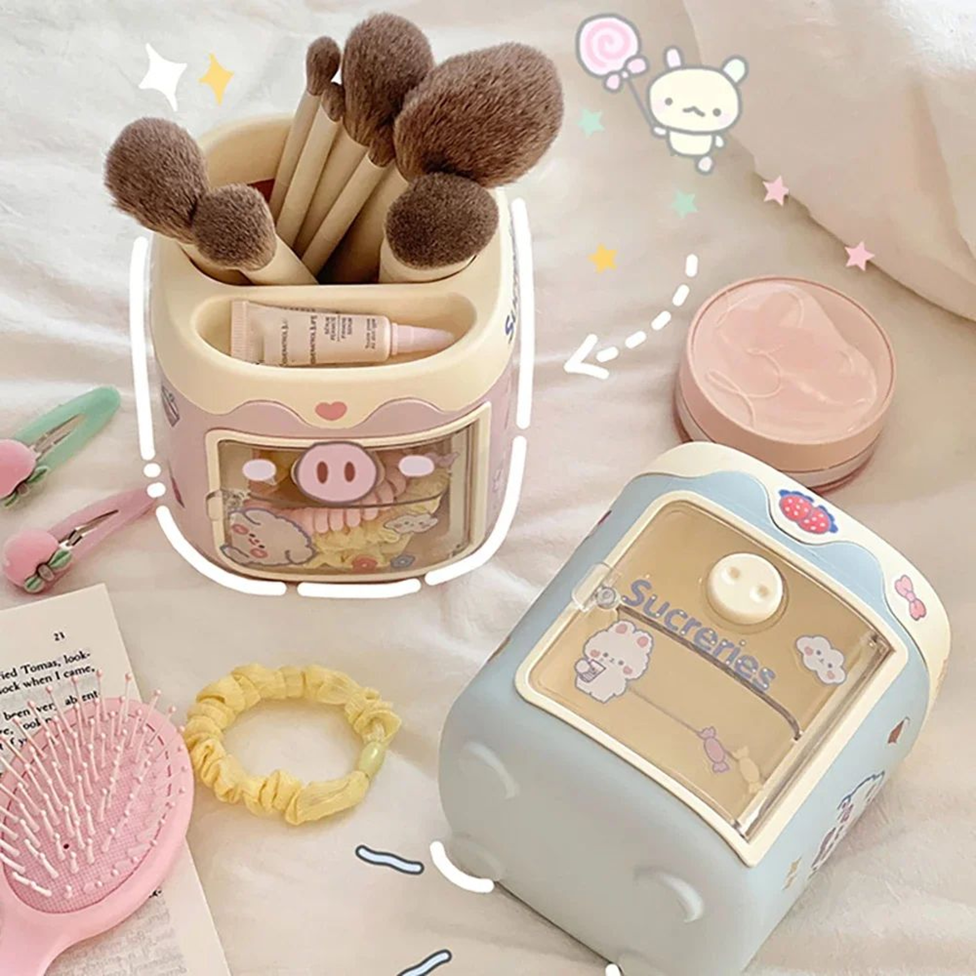 Kawaii Large Desktop Pen Holder And Multifunction Organizer 3