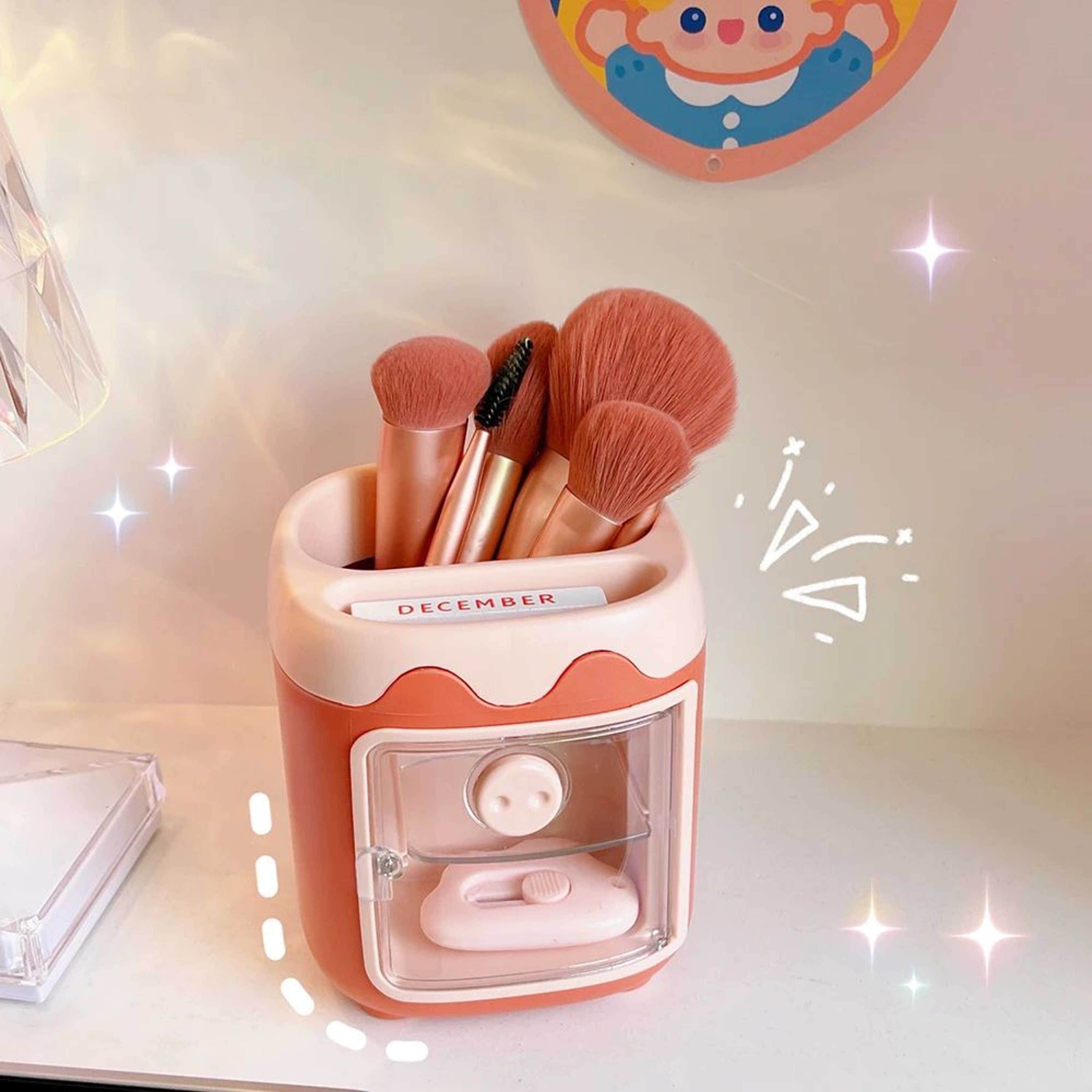 Kawaii Large Desktop Pen Holder And Multifunction Organizer 6