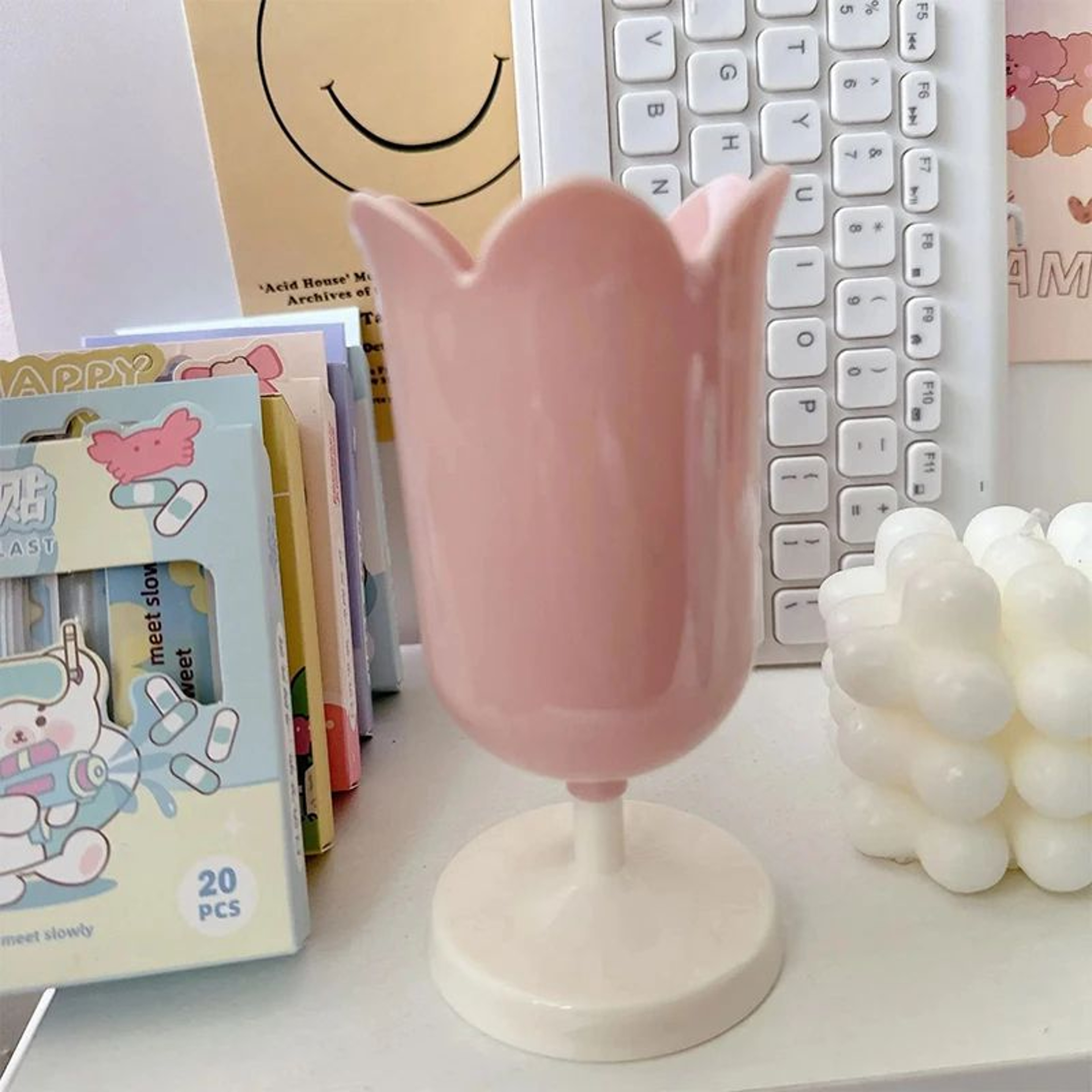 INS Tulips Large Pen And Brush Holder Desktop Organizer 8