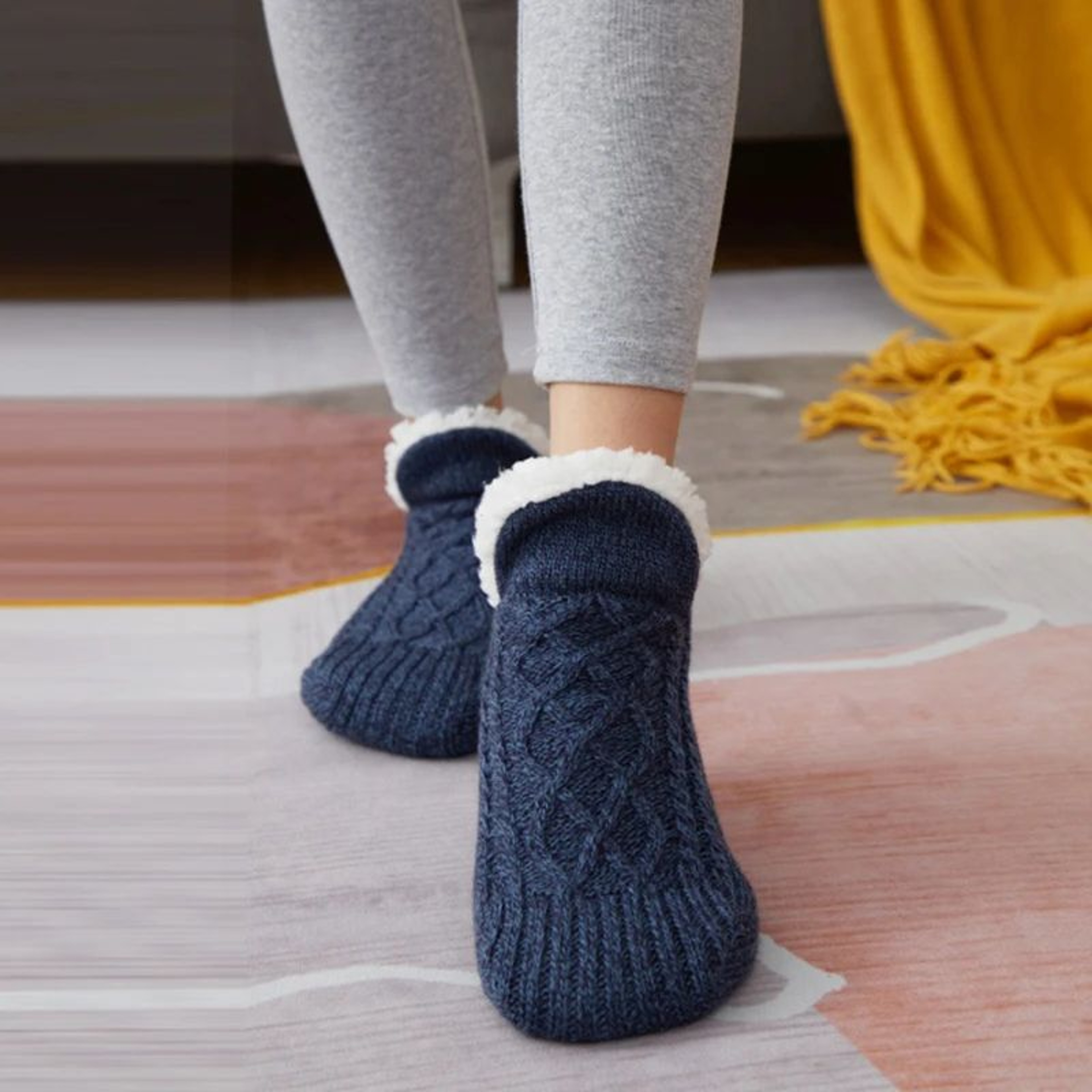 Thermal Fuzzy Slipper Socks For Men 12