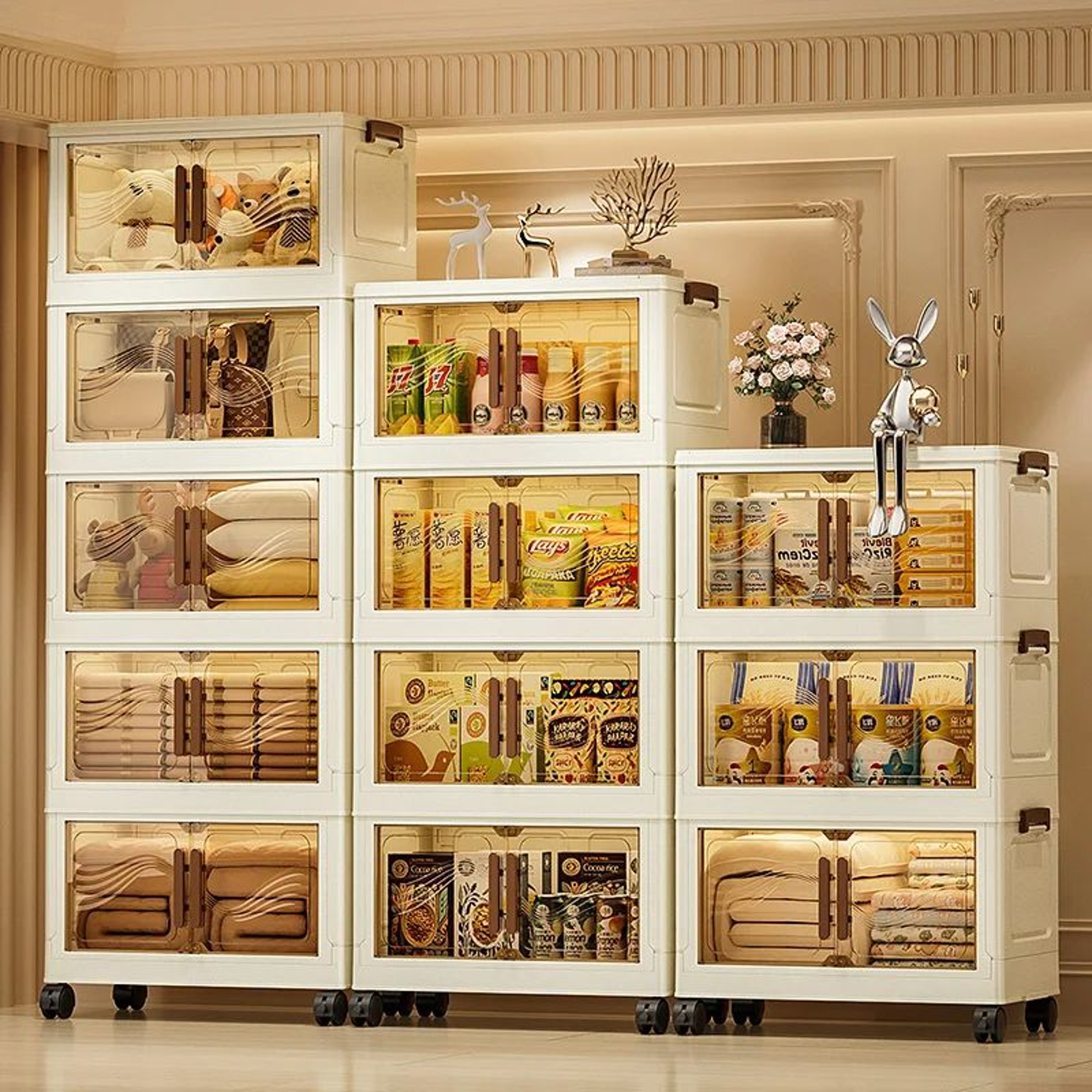 Foldable Storage Box With Clear Door 4