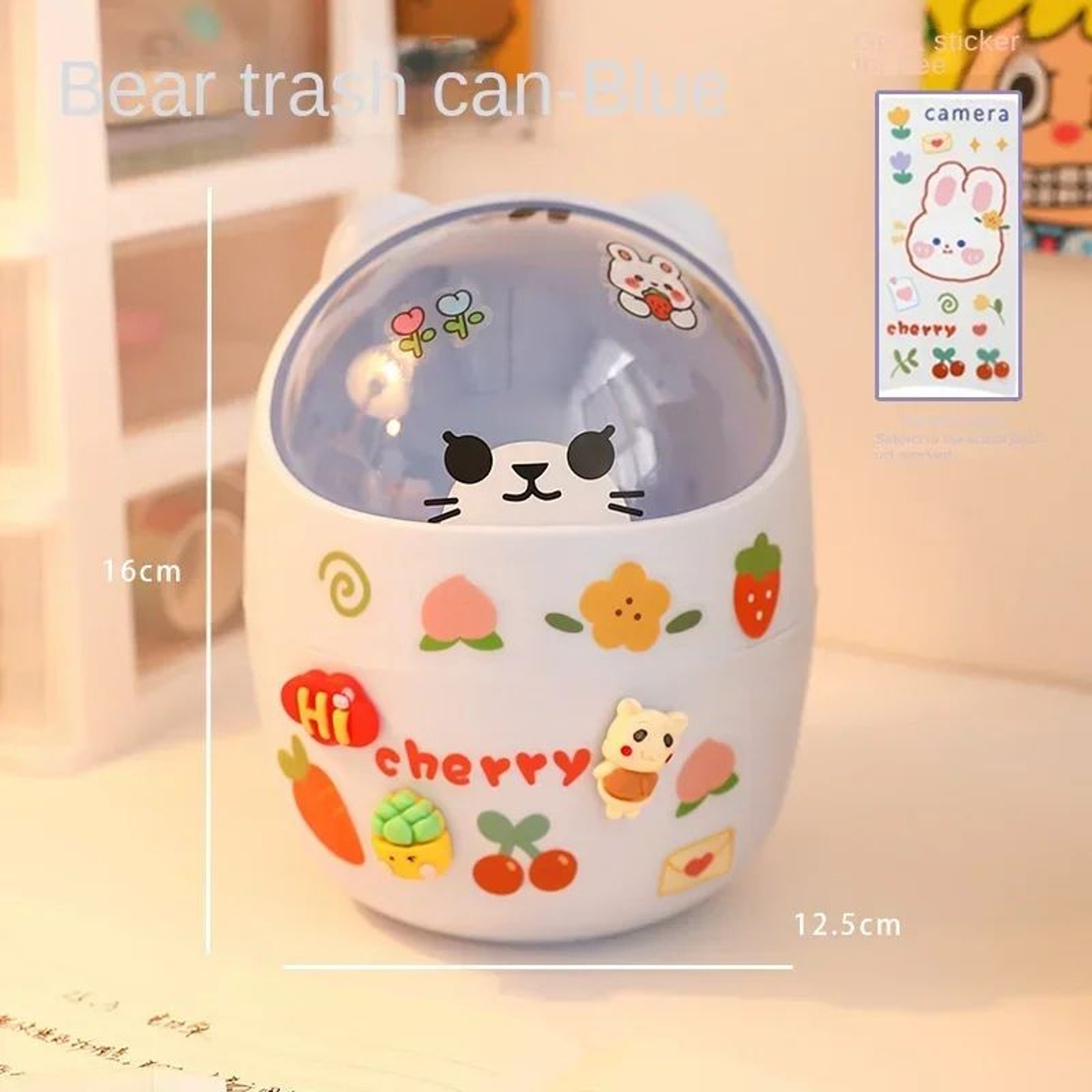 Kawaii Acrylic Desk Organizer Pen Holder 13