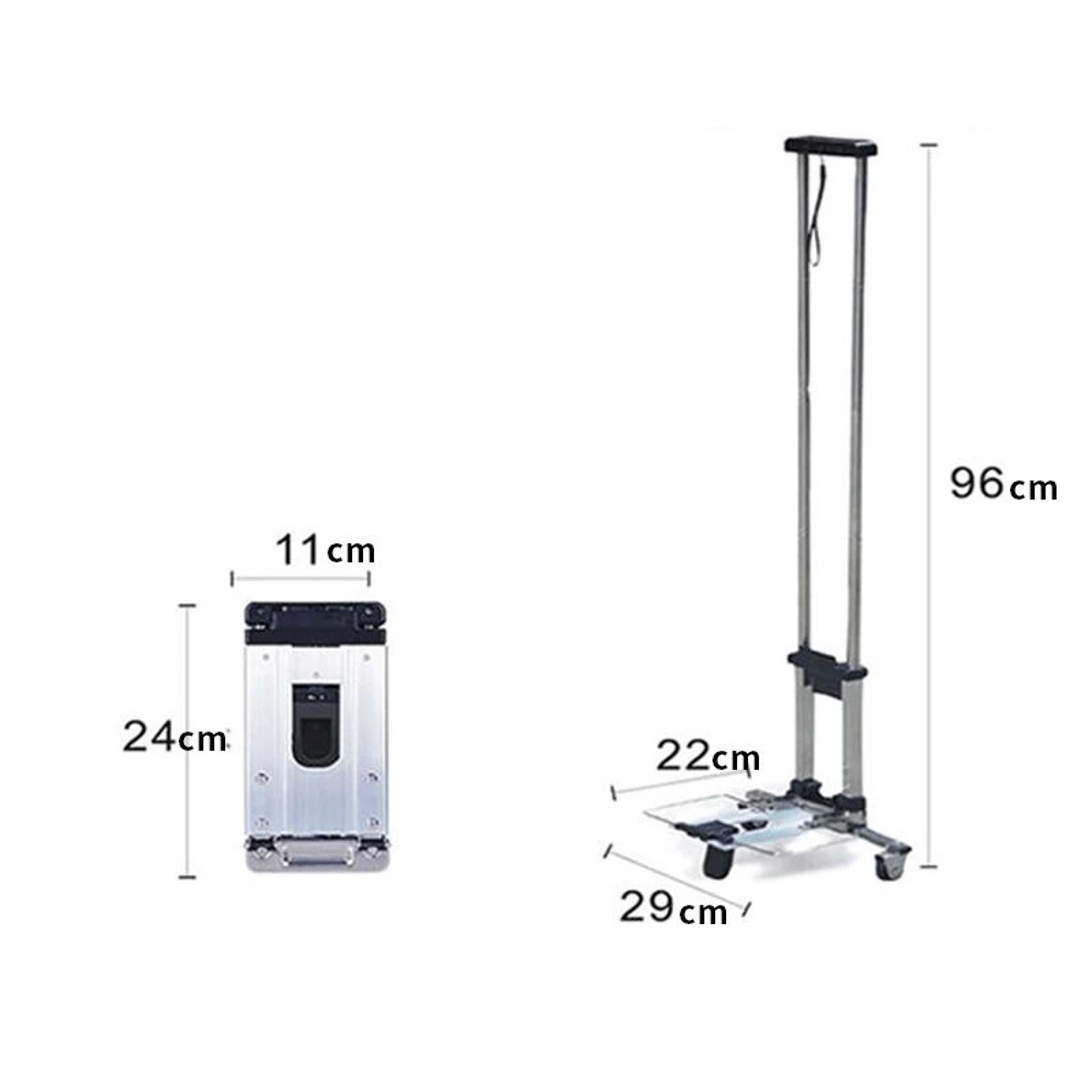 Folding Portable Mini Shopping Trolley Cart 7