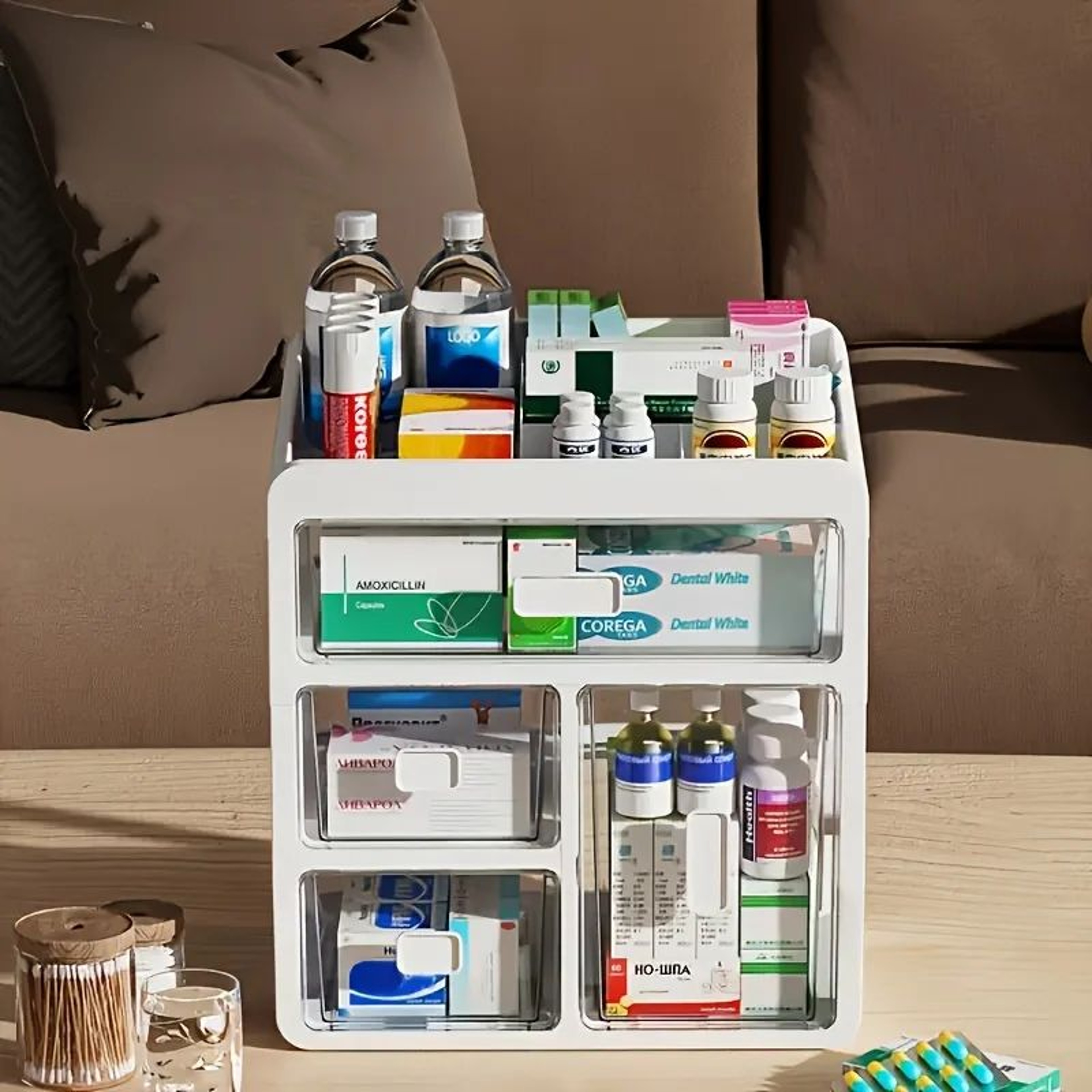 Large Capacity Multi Layer Medicine Cabinet Box 4