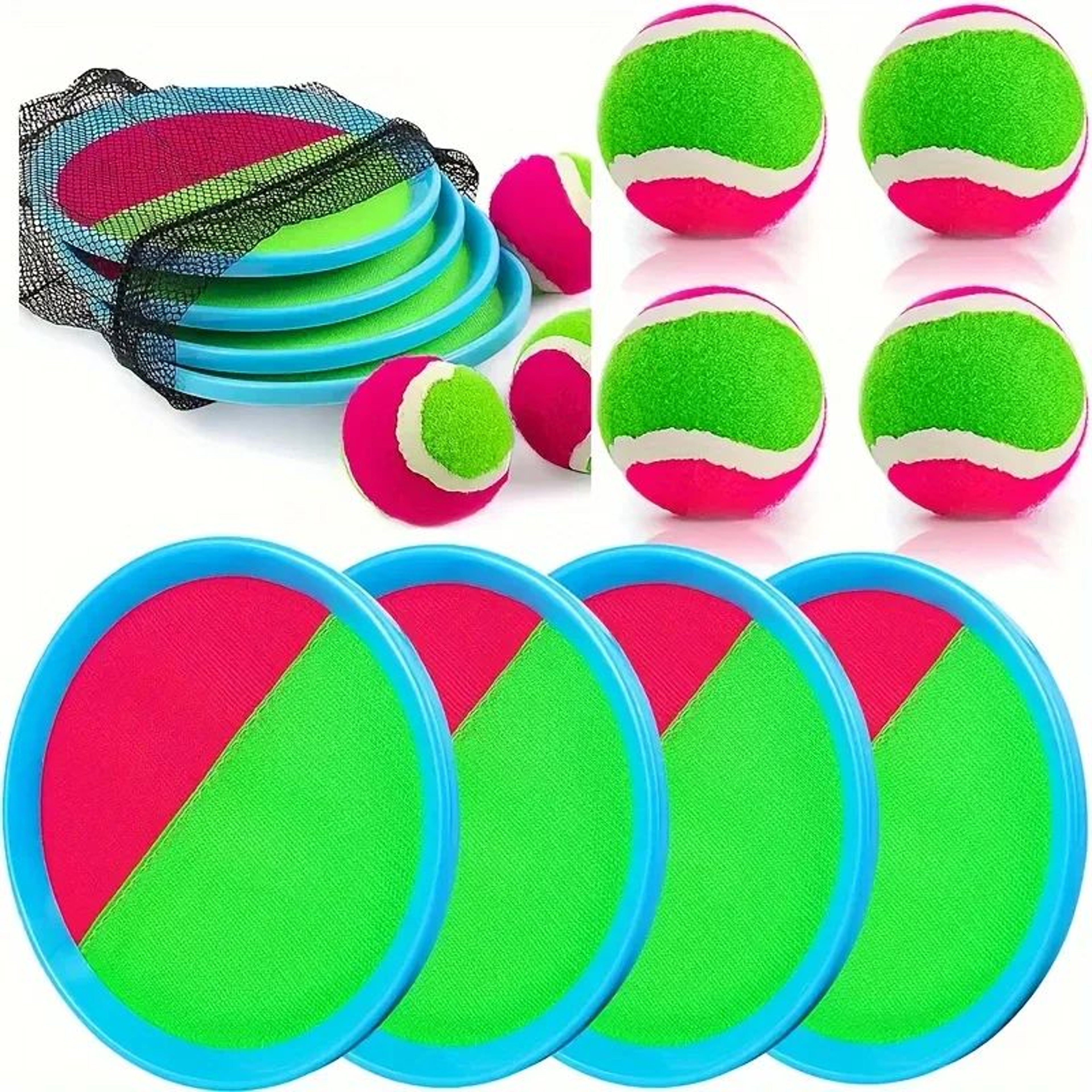 Sticky Ball Paddle Toss Game Set 0