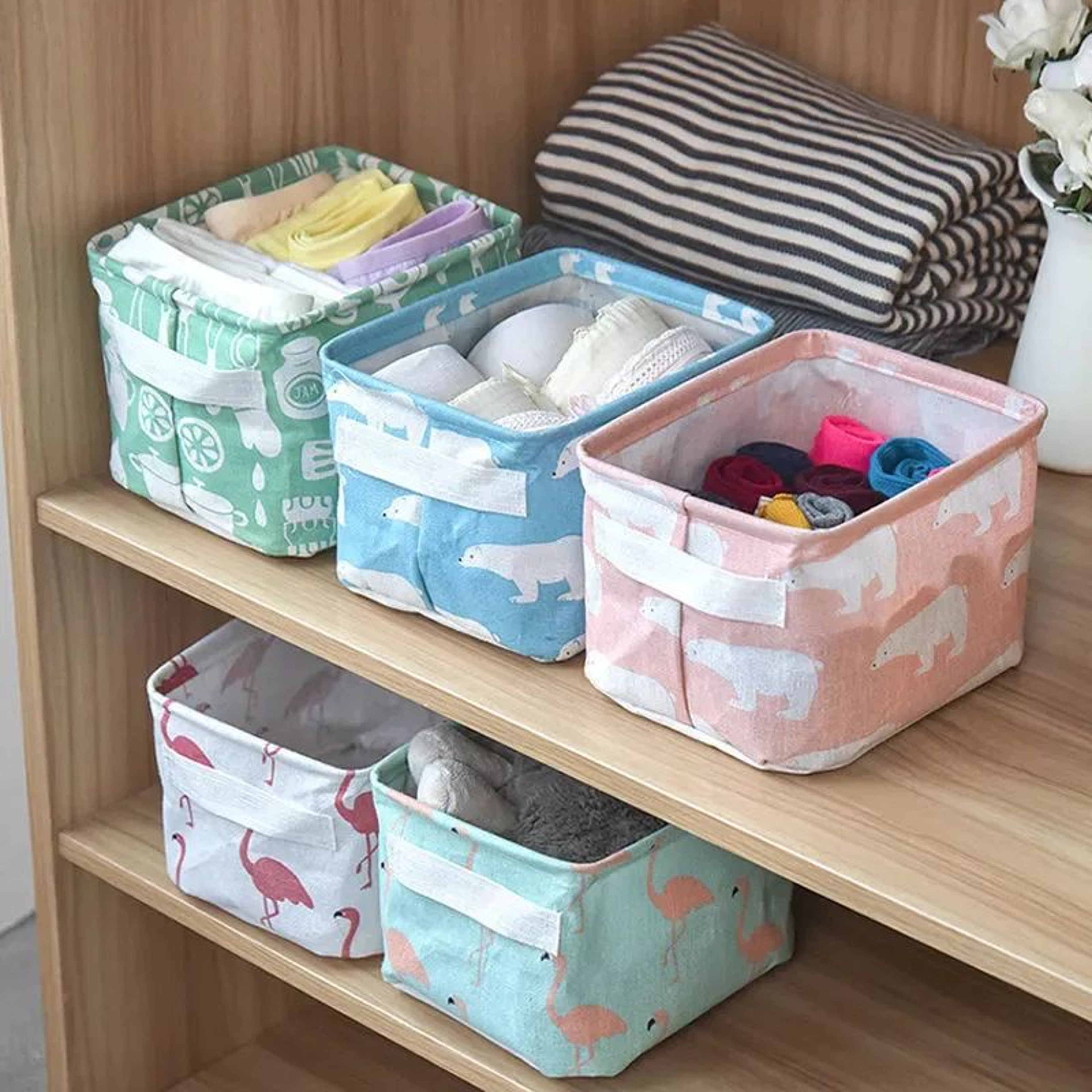 Collapsible Laundry Storage Basket 0