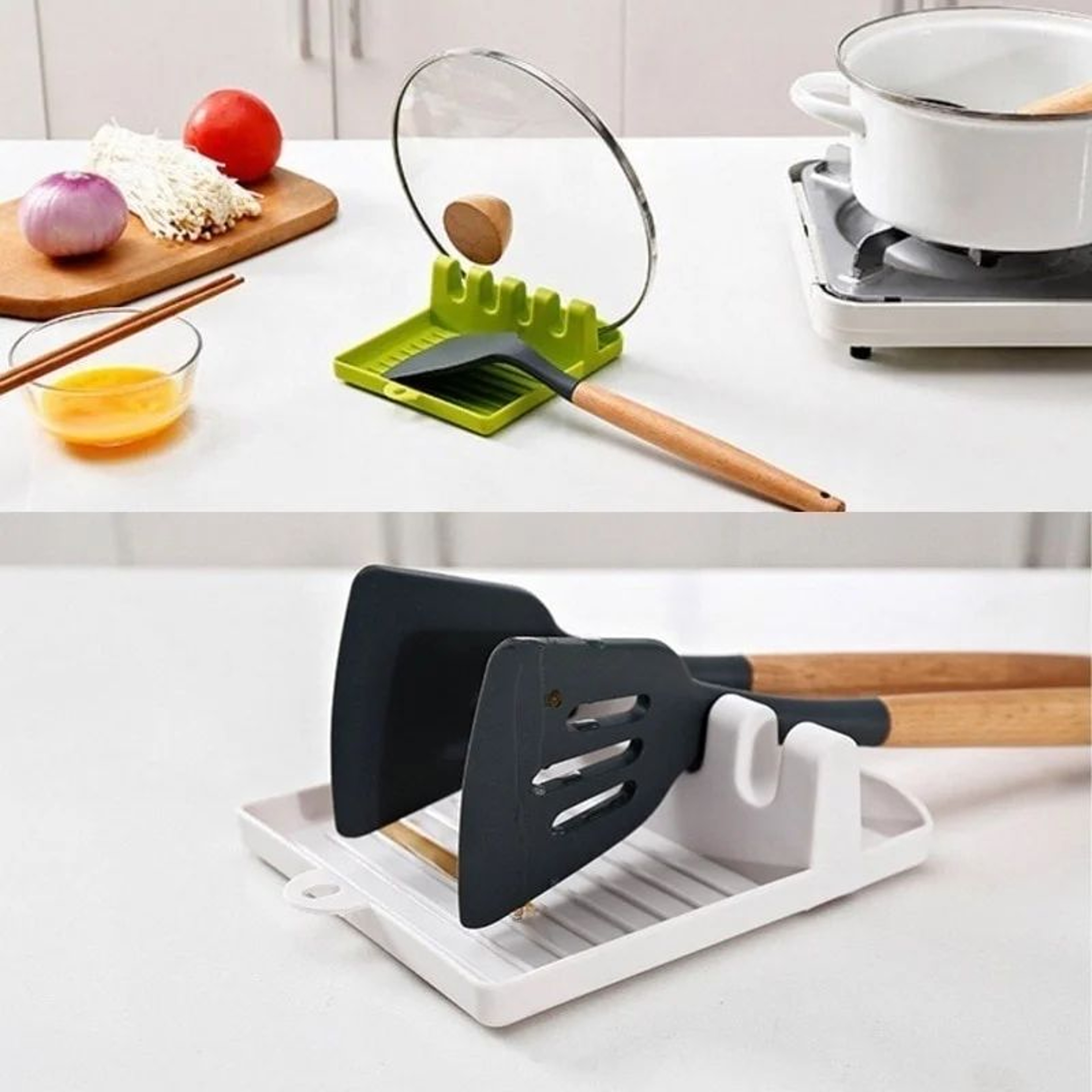 Non Slip Kitchen Utensil Holder Rack 8