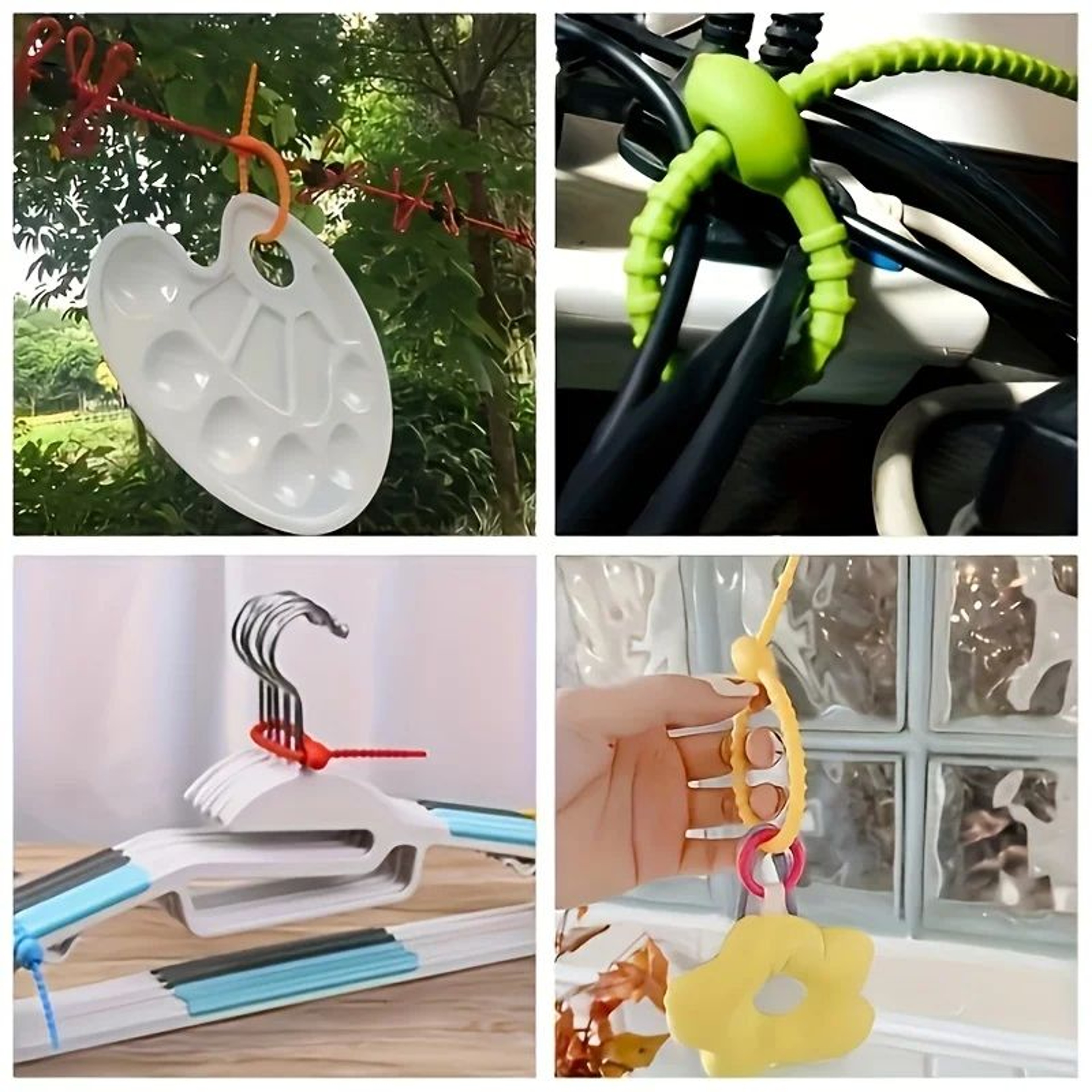 Silicone Reusable Cable Organizer Clips 4