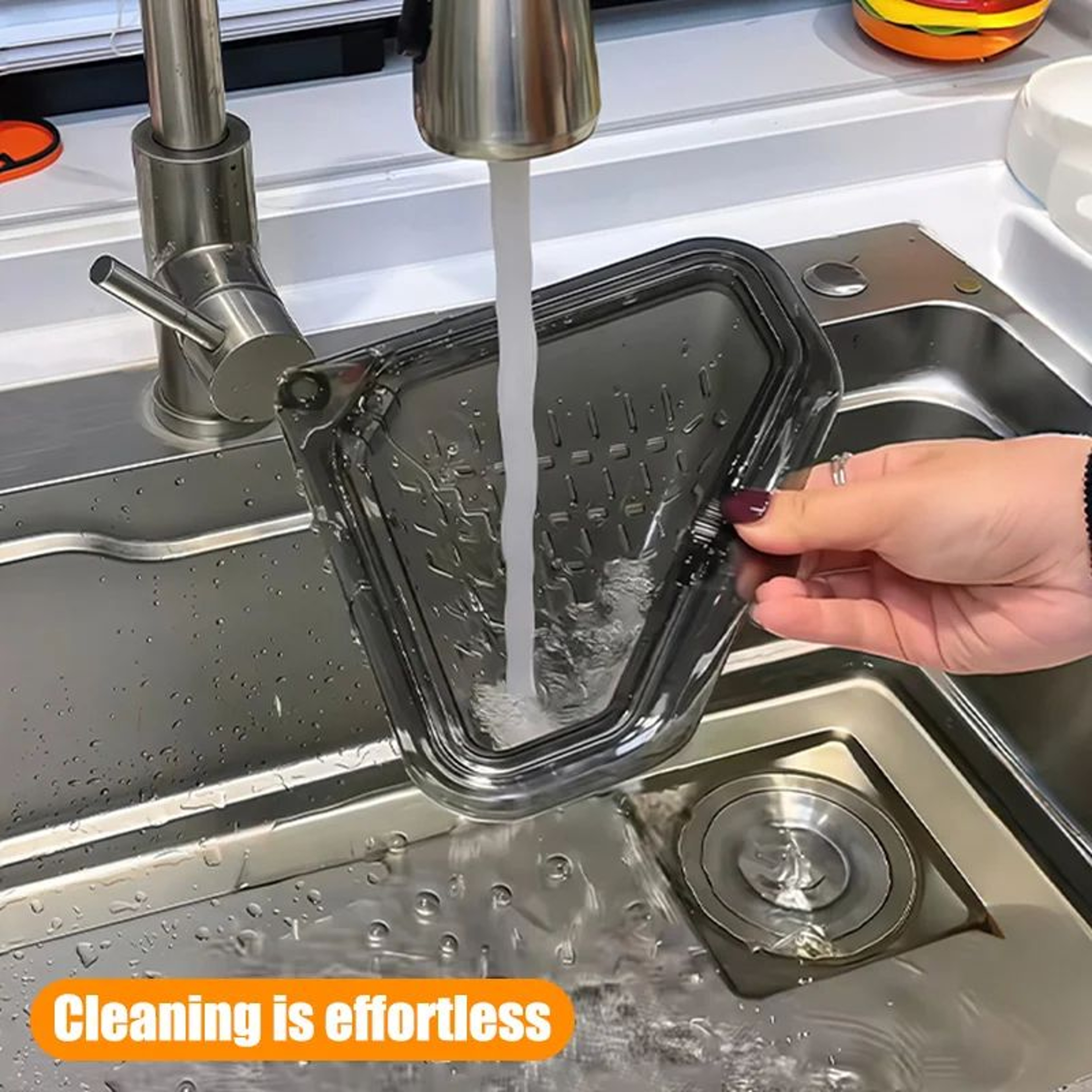 Magnetic Kitchen Sink Drain Filter Rack 3