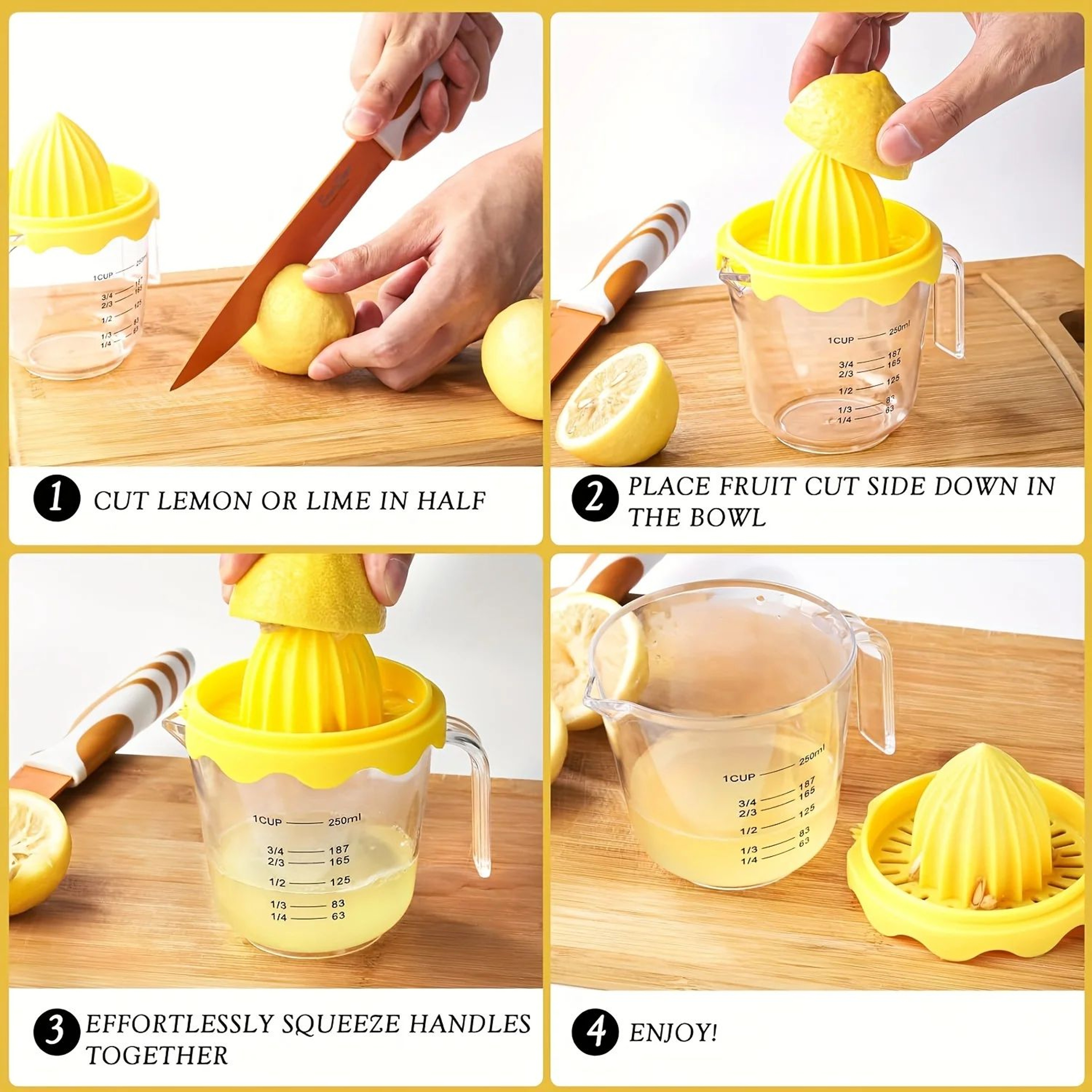 Manual Citrus Hand Squeeze Juicer 5