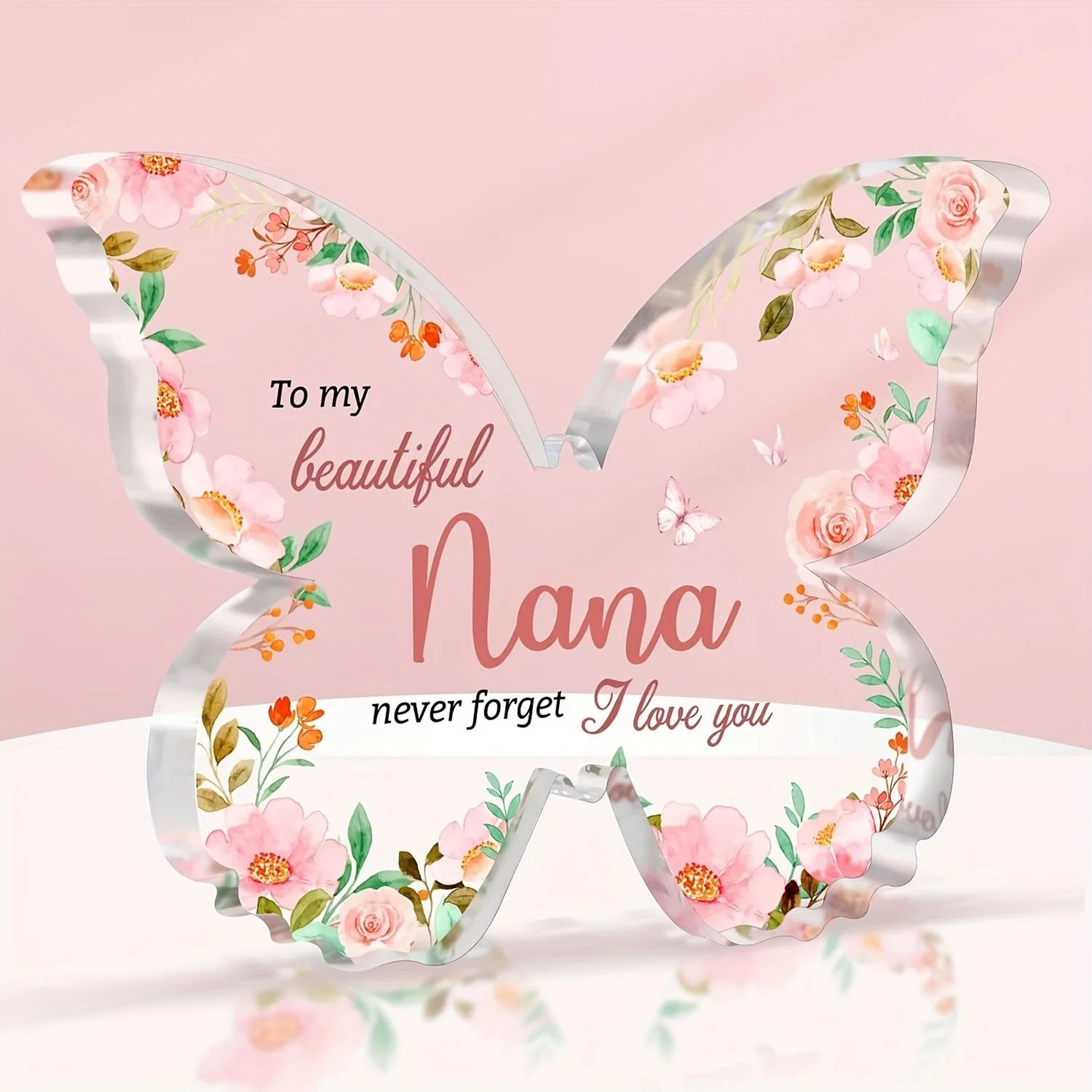 Butterfly Appreciation Plaque Gift For Nana 0