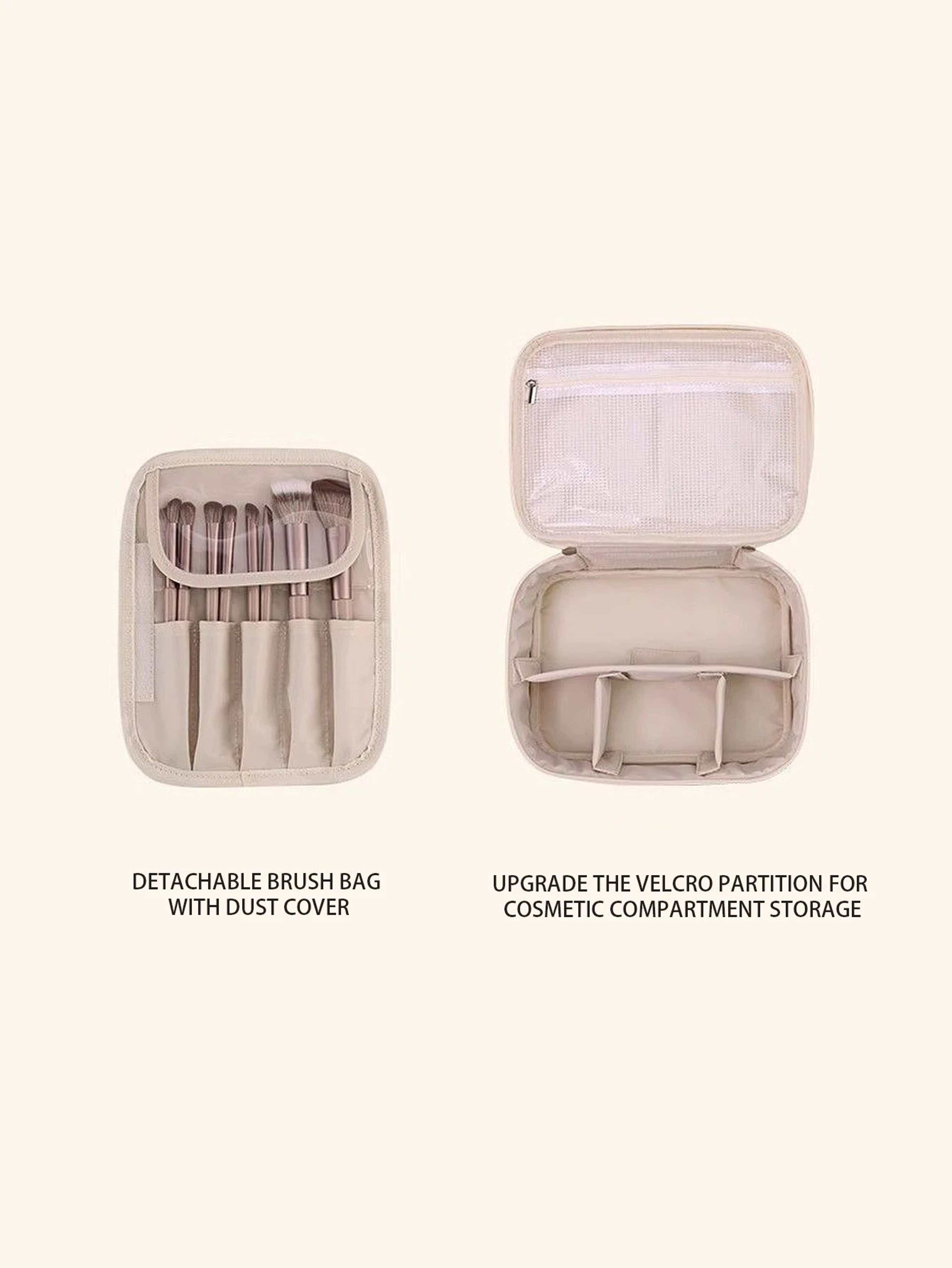 Large Capacity PU Leather Waterproof Makeup Bag 5