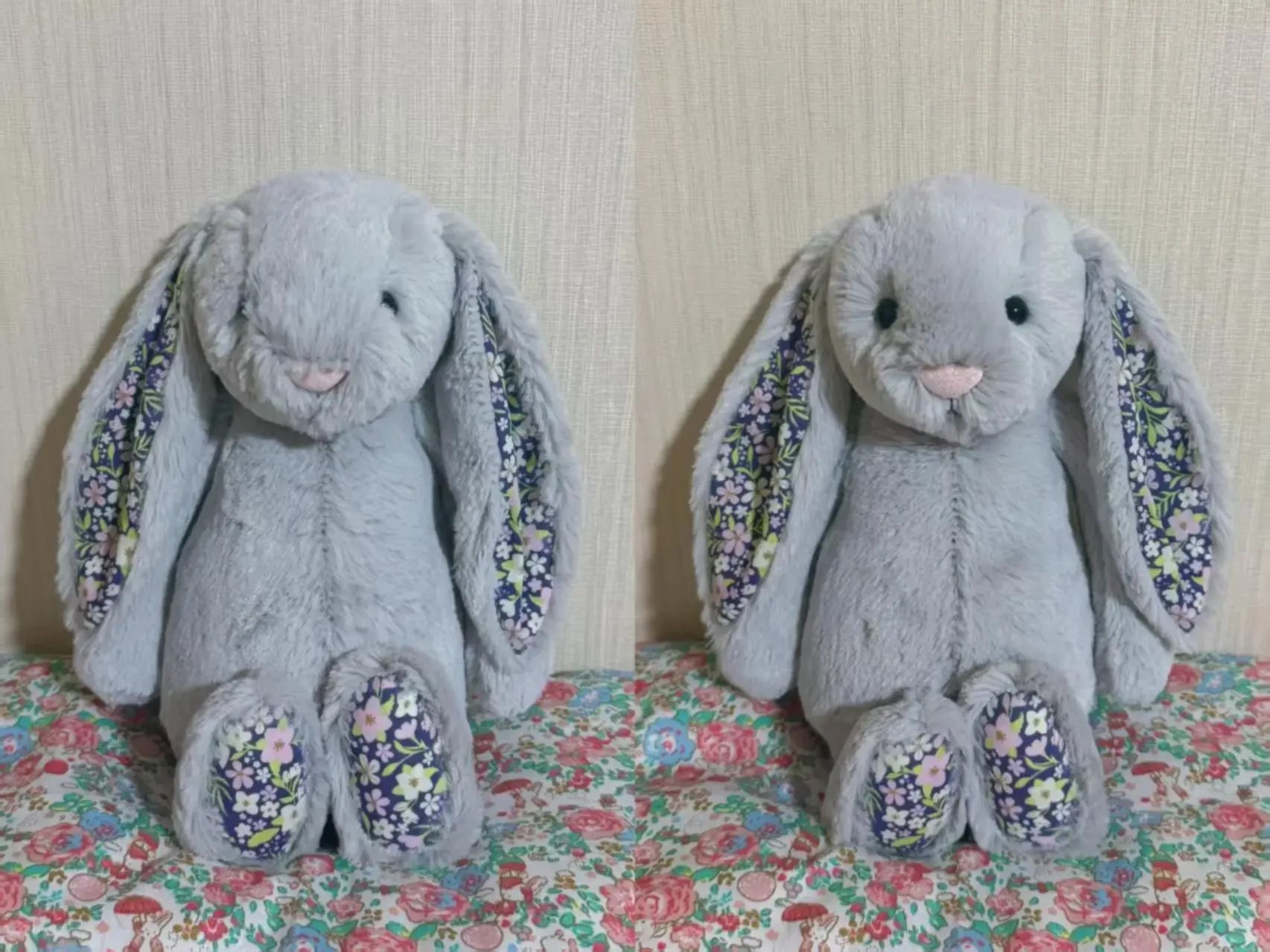 30 Cm Easter Bunny Plush Toy With Strawberry Flower Ears 8